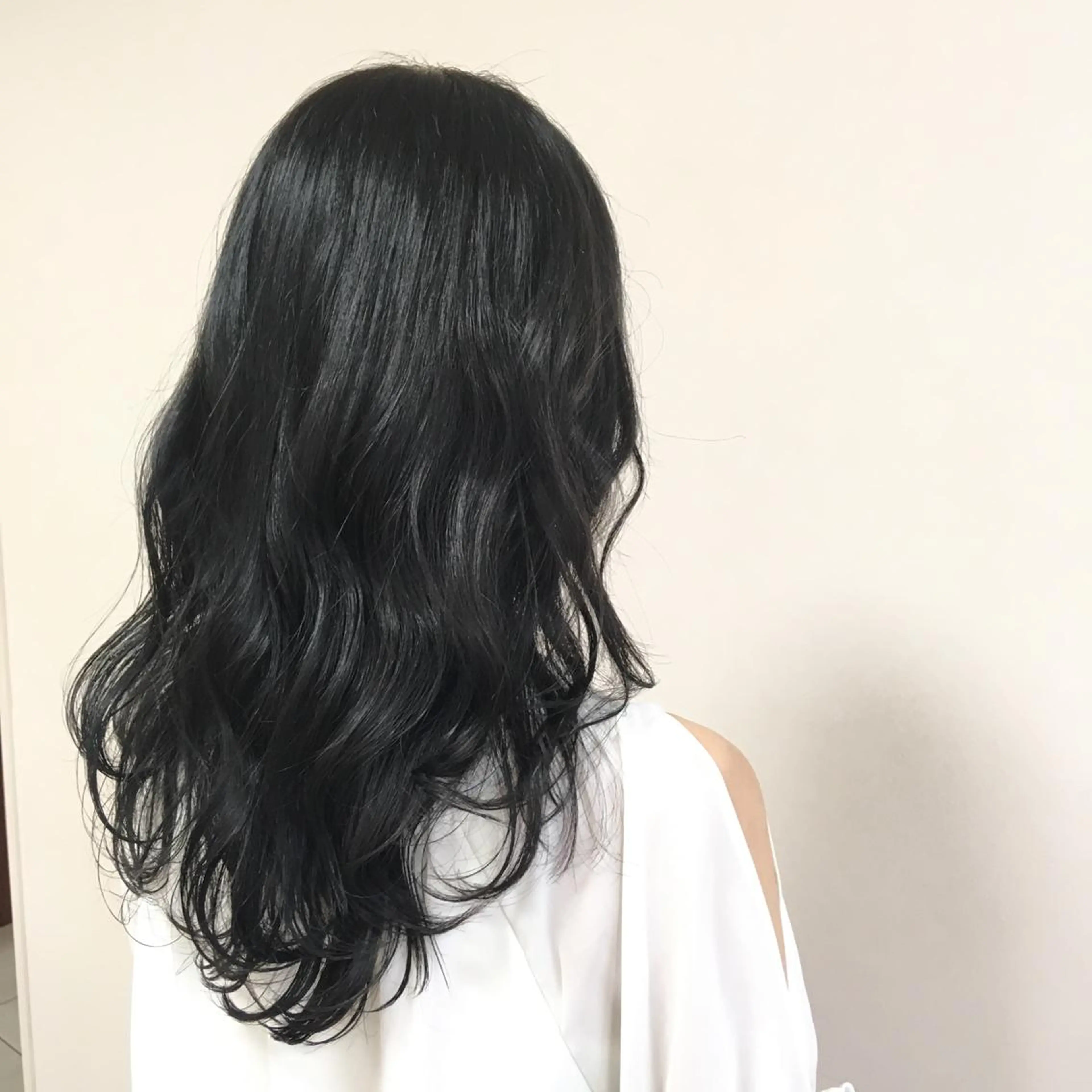 セミロング カラー パーマ アディクシーカラー オレンジ 【Sweep】おじま のぞみのヘアスタイル