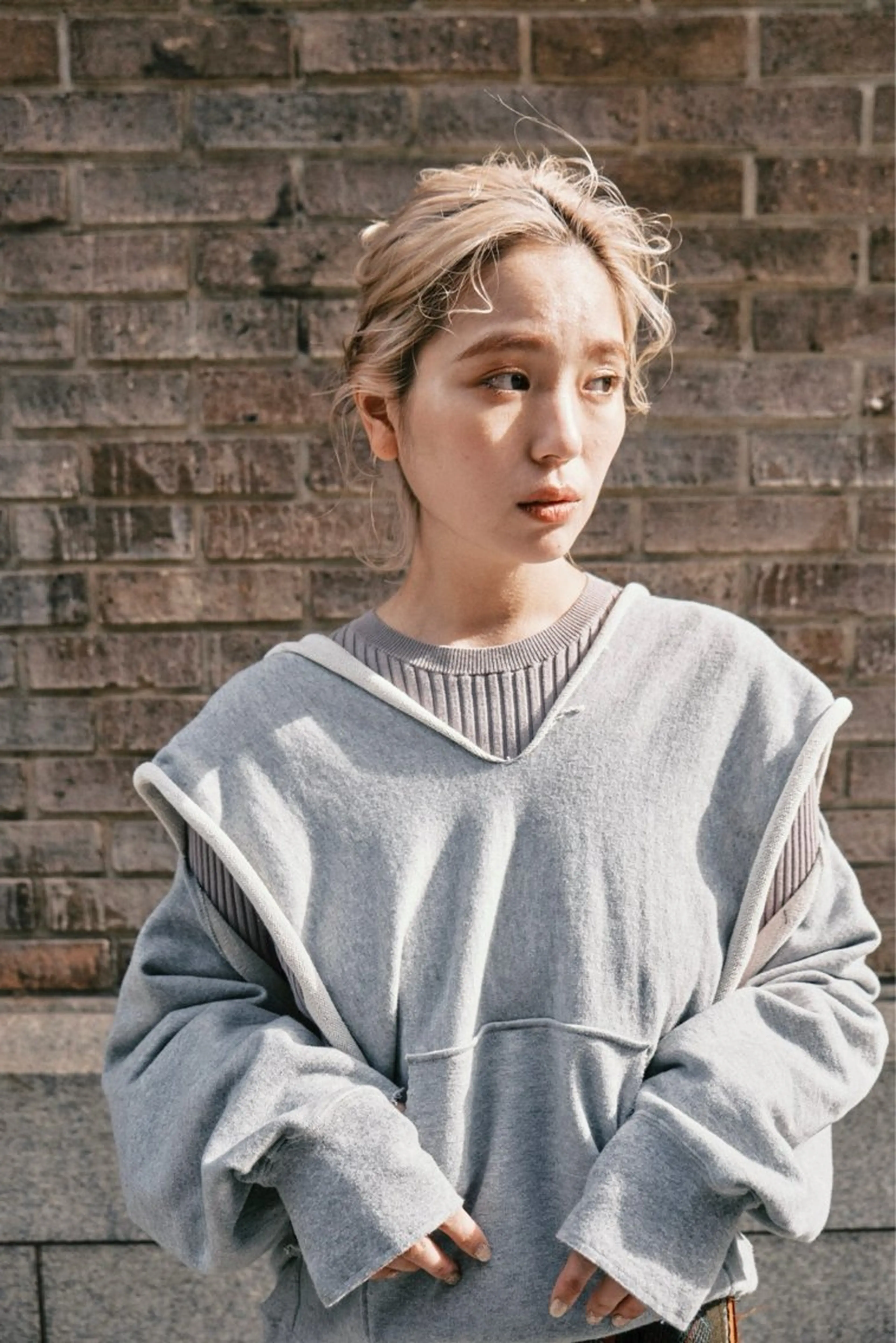 セミロング カラー ヘアアレンジ ヘアカラー 坂本 圭太朗のヘアスタイル