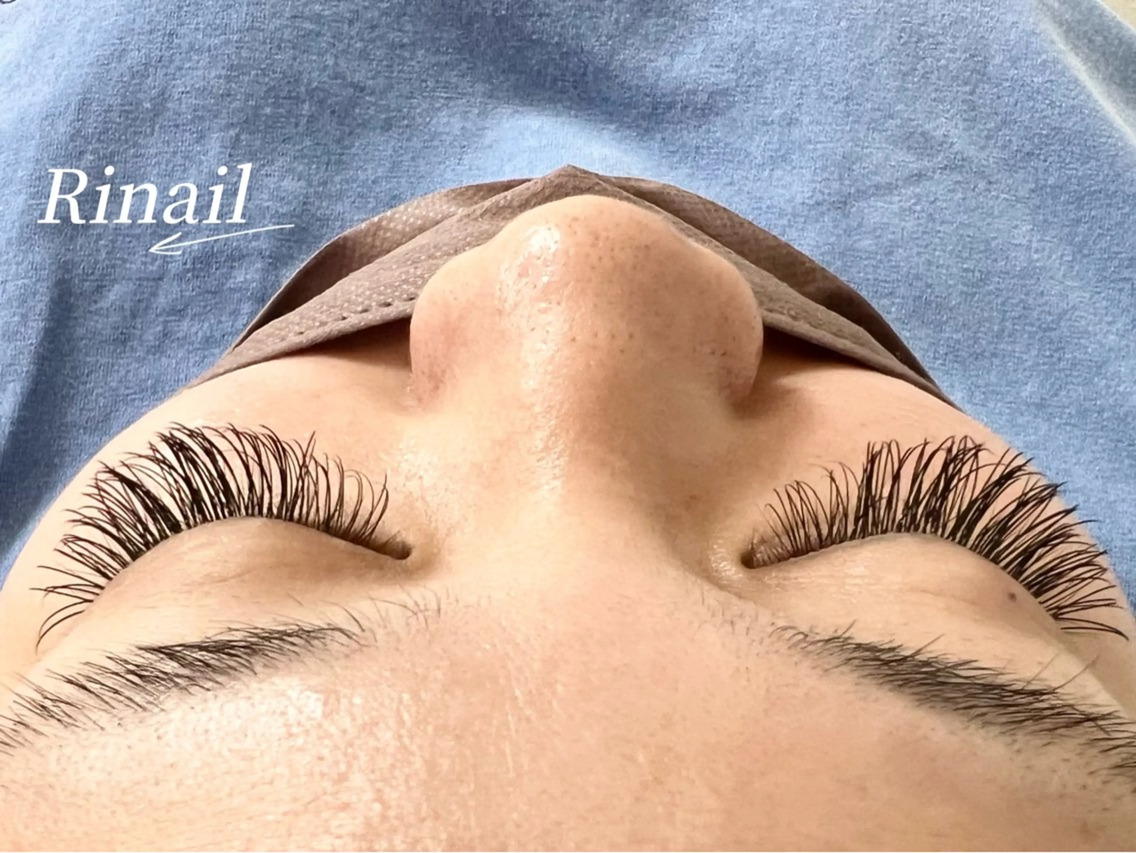 マツエク・マツパ バインドロック フラットラッシュ ナチュラル パリジェンヌラッシュリフト まつげパーマ YK Rinのネイルデザイン