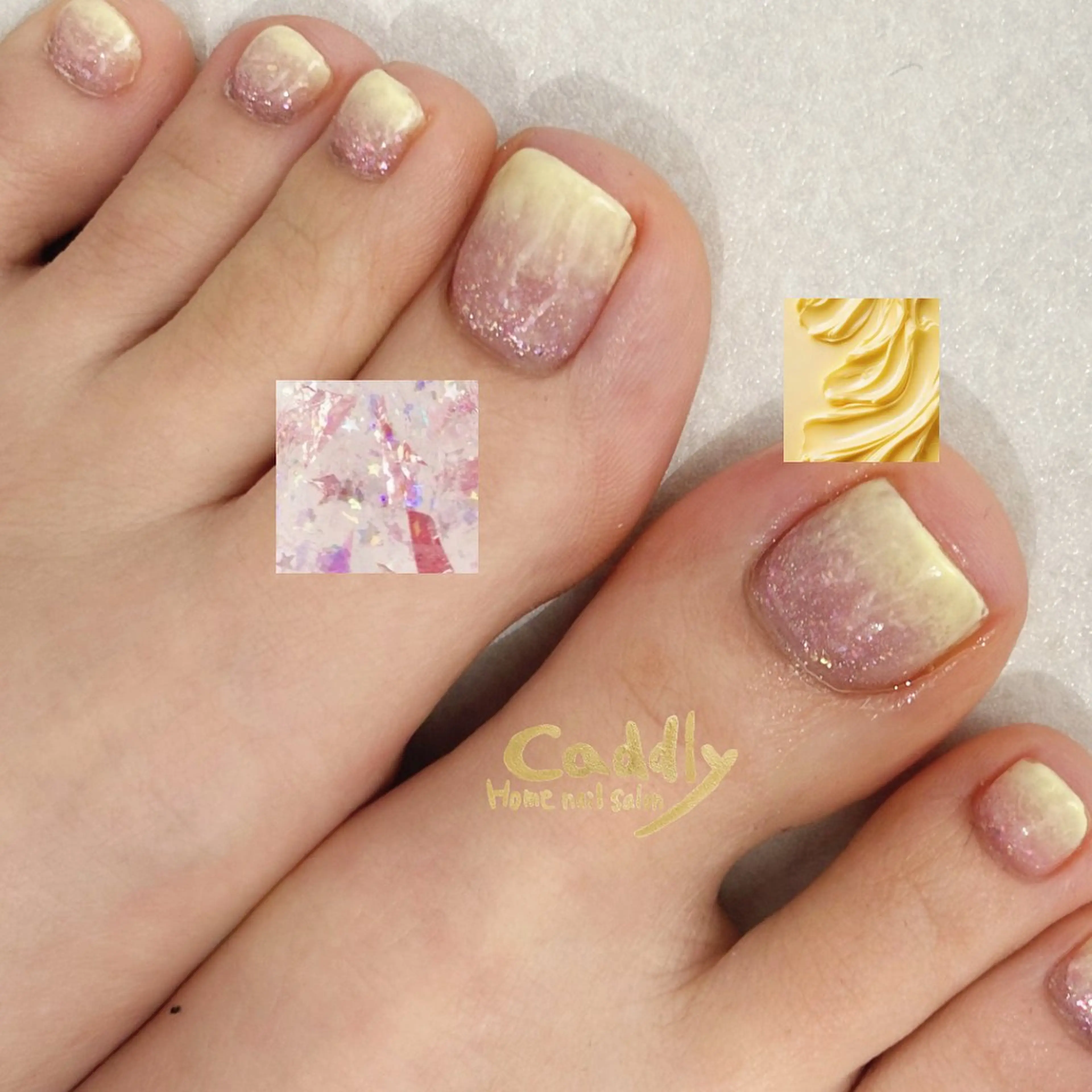 ネイル フットネイル caddly naoのネイルデザイン