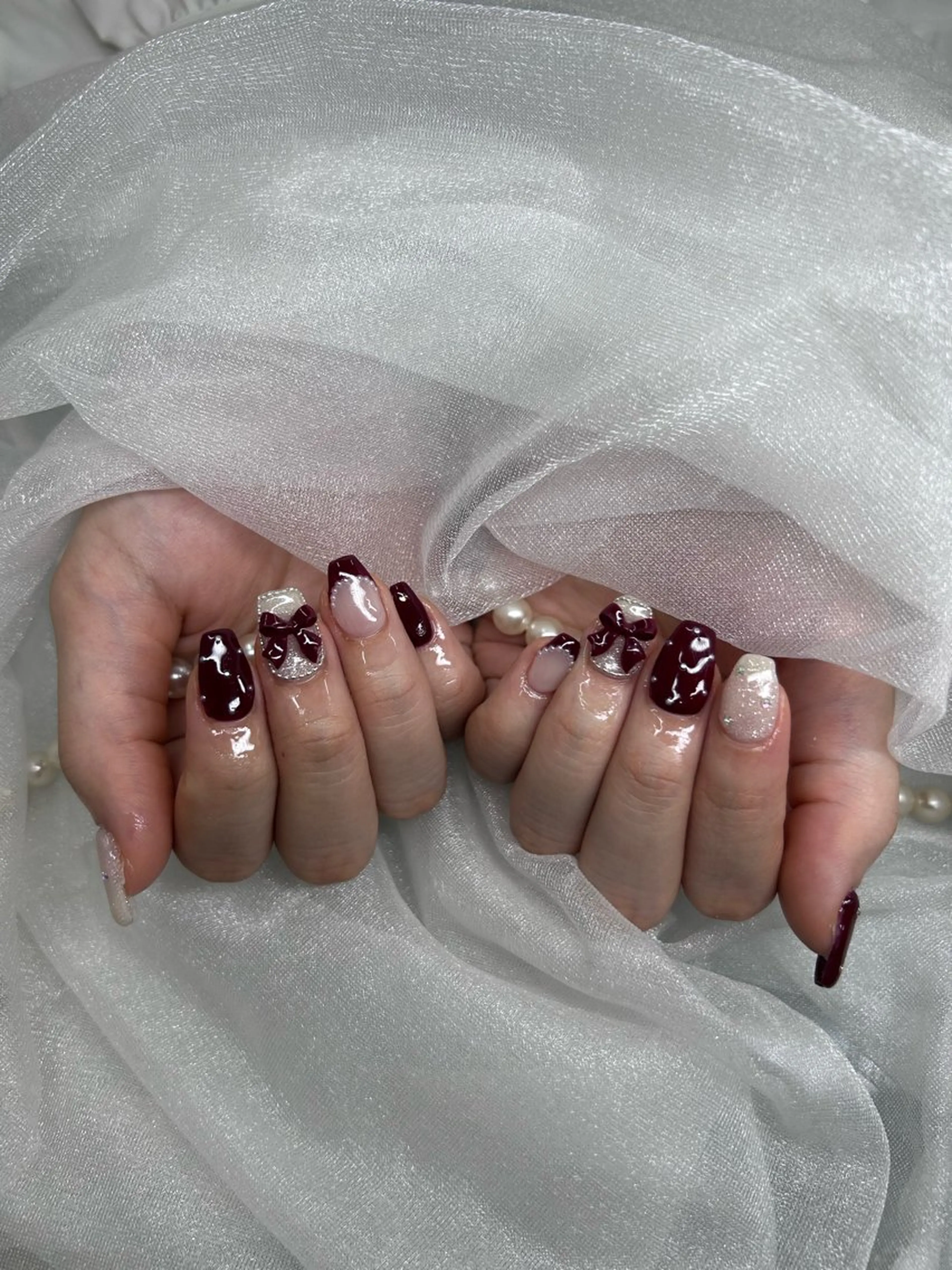 ネイル 持ち込み 加藤 楓子のネイルデザイン