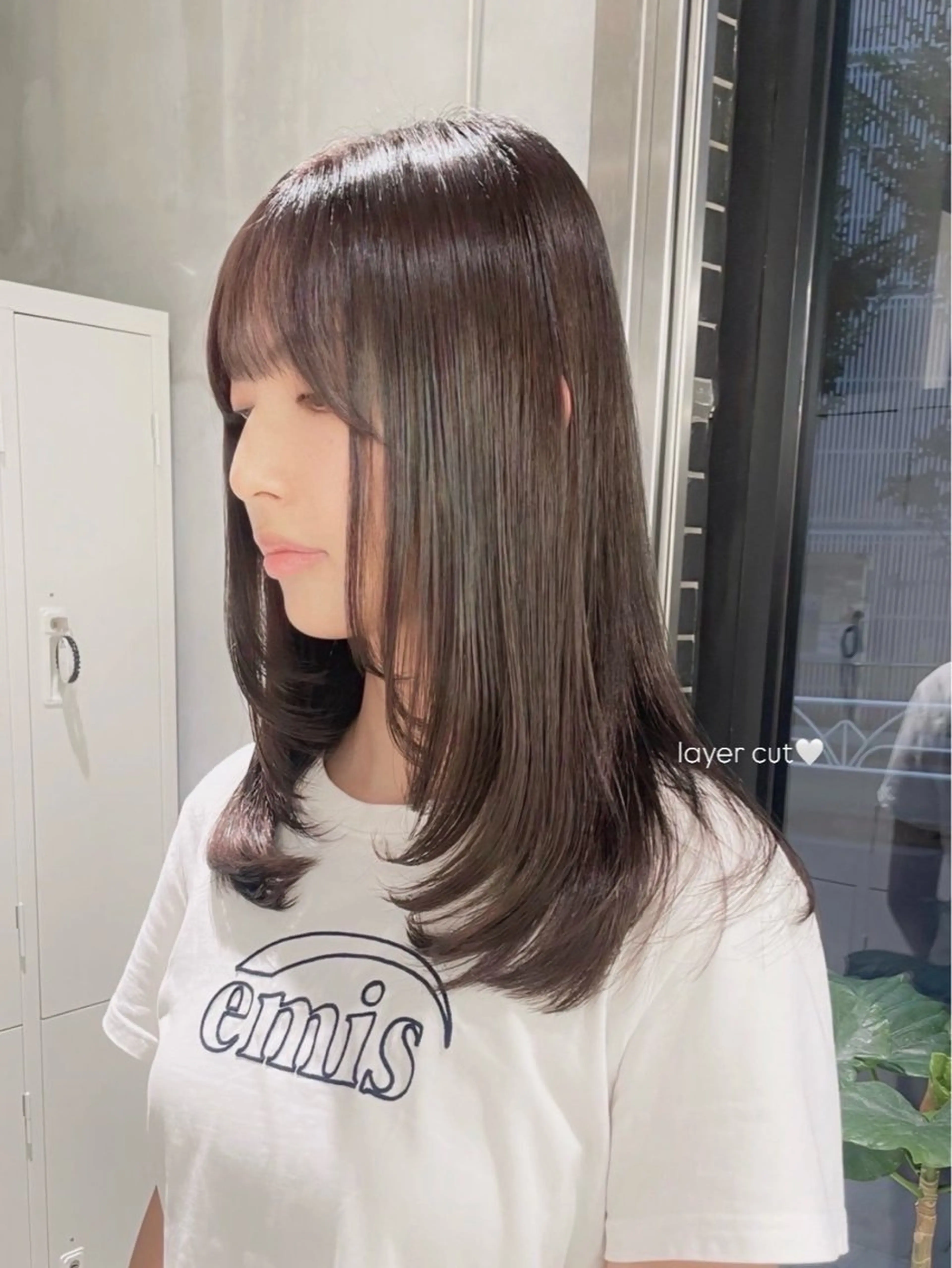 ロング カラー レイヤーカット ちえみ/ ボブ・ショート募集中のヘアスタイル
