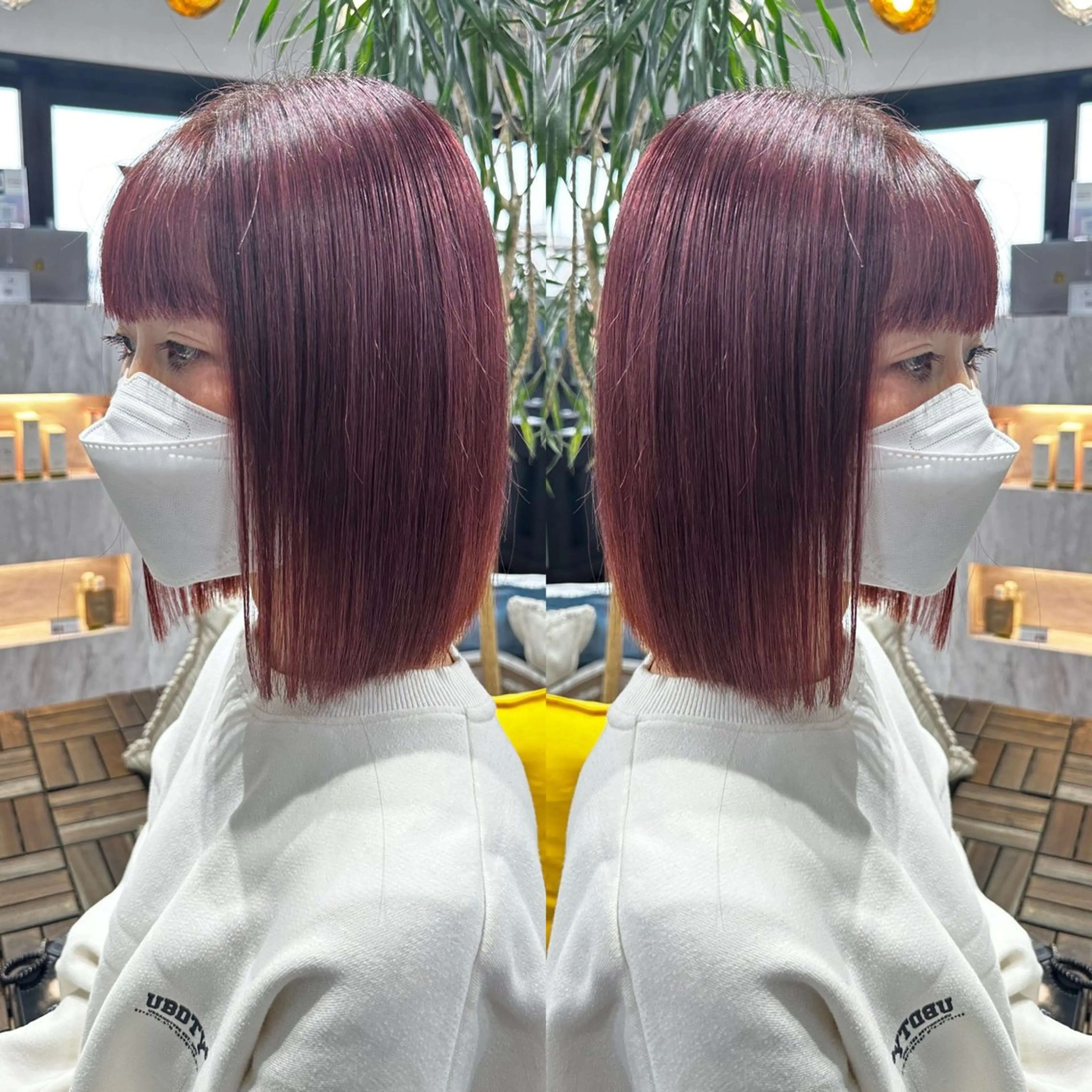 ショート 切りっぱなしボブ ボブ カット ヘアカラー 大人上品特化 レイヤー🇺🇸山村のヘアスタイル