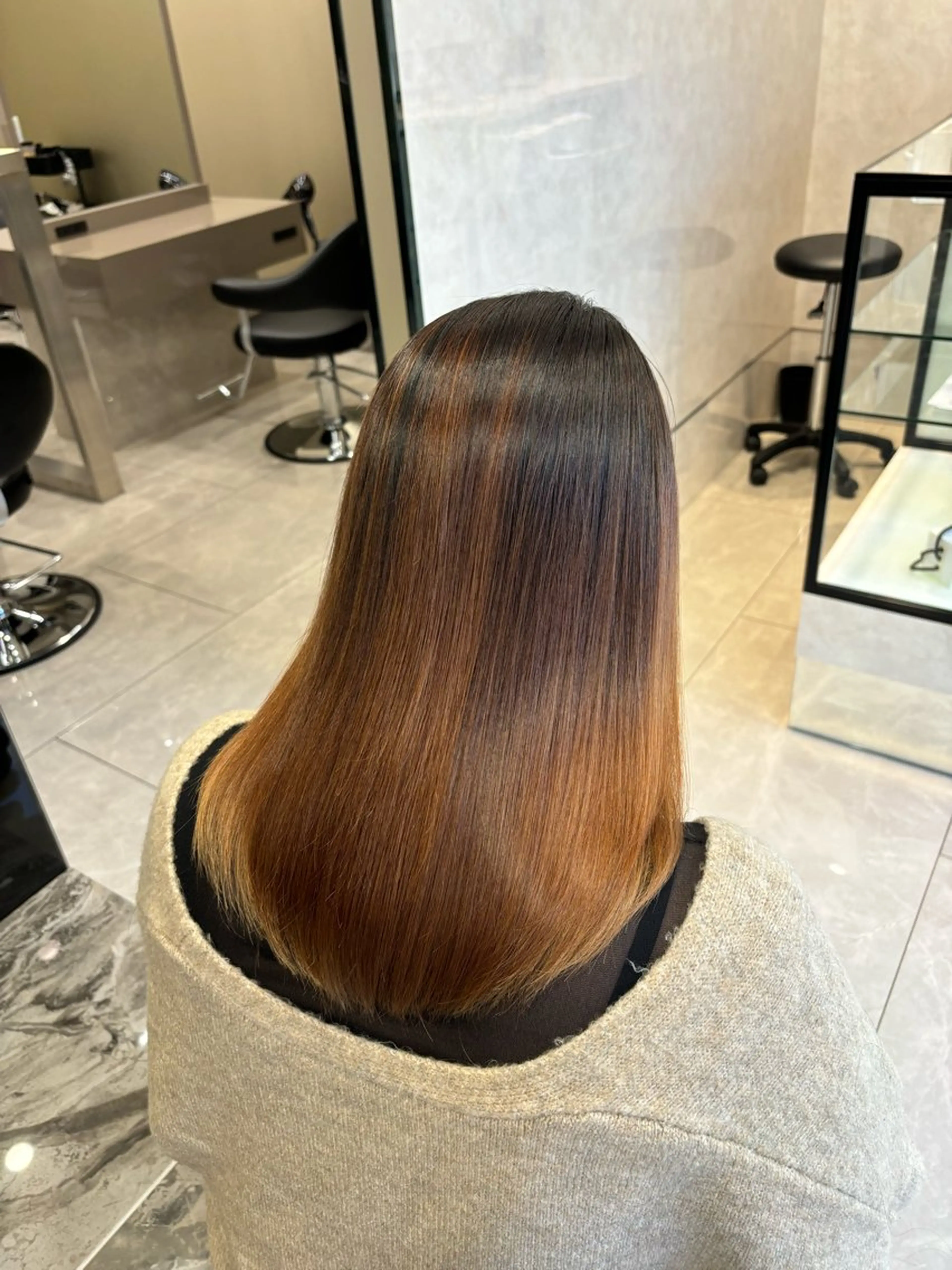 セミロング 髪質改善 縮毛矯正 縮毛矯正 藤田優介 [大宮/縮毛矯正]のヘアスタイル