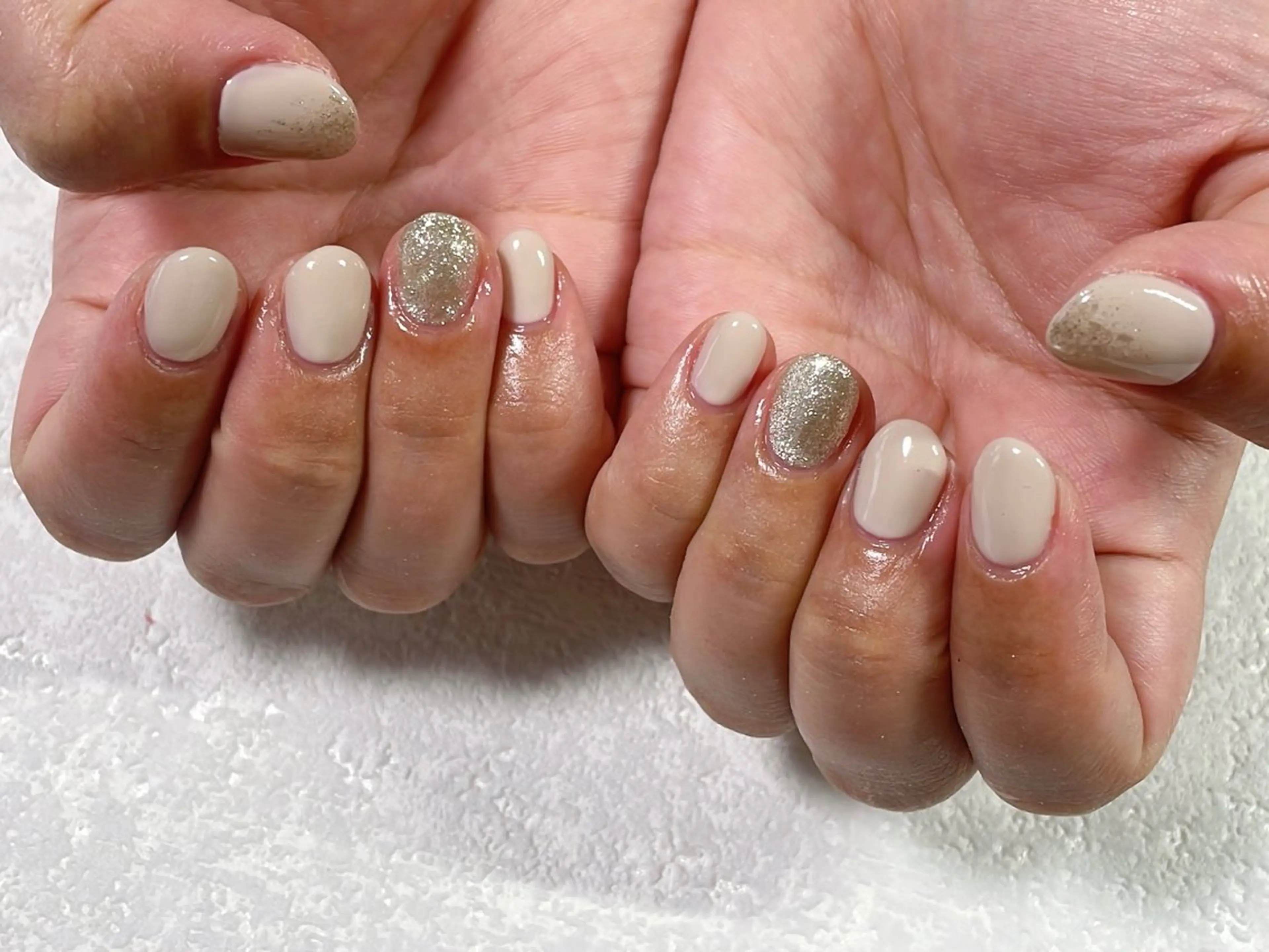 ネイル オーロラネイル フットネイル フレンチネイル ジェルネイル 韓国ネイル ハンドネイル kiki nail &brow二子玉川の眉毛・アイブロウイメージ