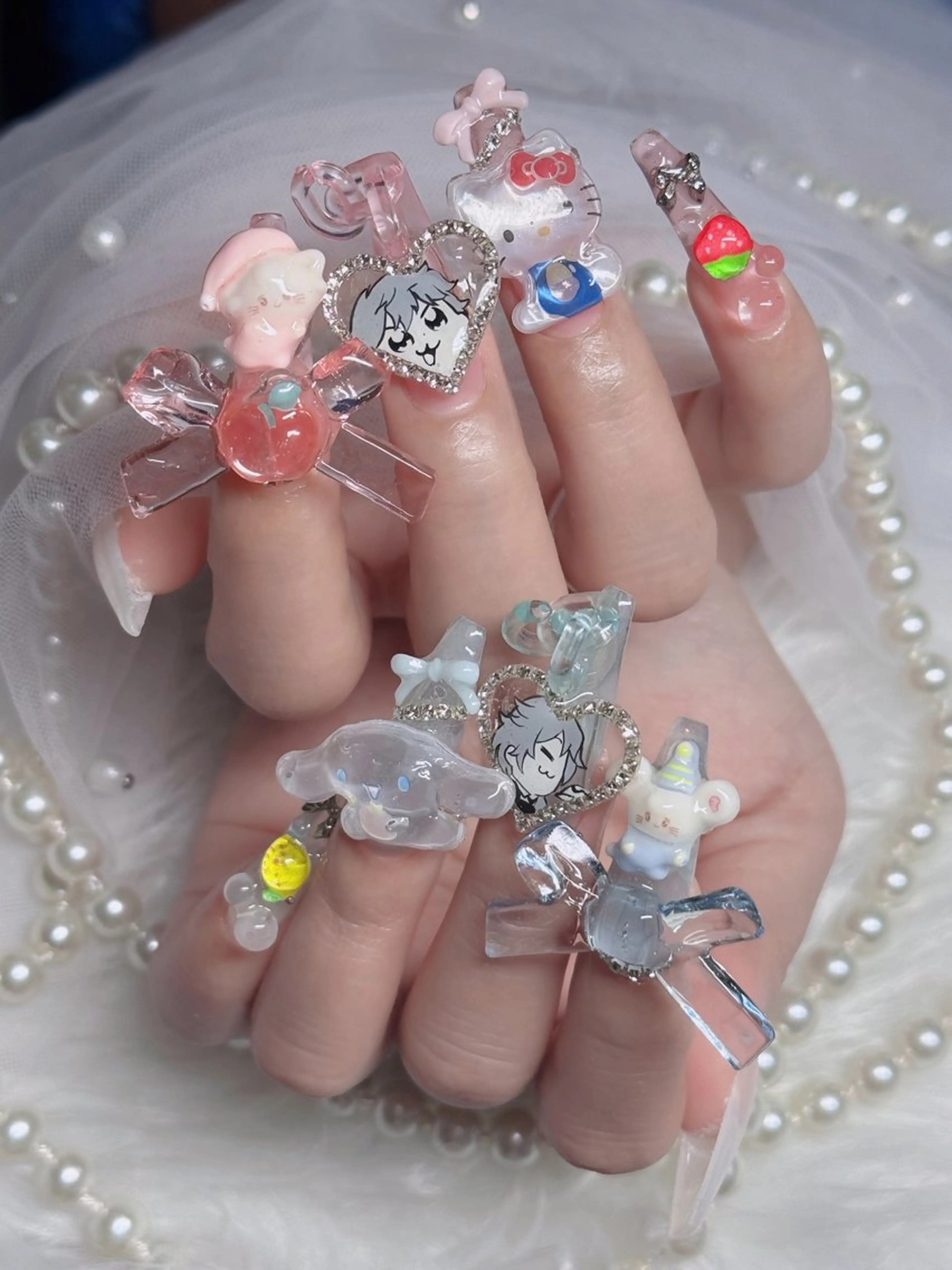 ネイル アートネイル 成人式 ジェルネイル ニュアンスネイル 夏ネイル ハンドネイル neco H.babynailのネイルデザイン