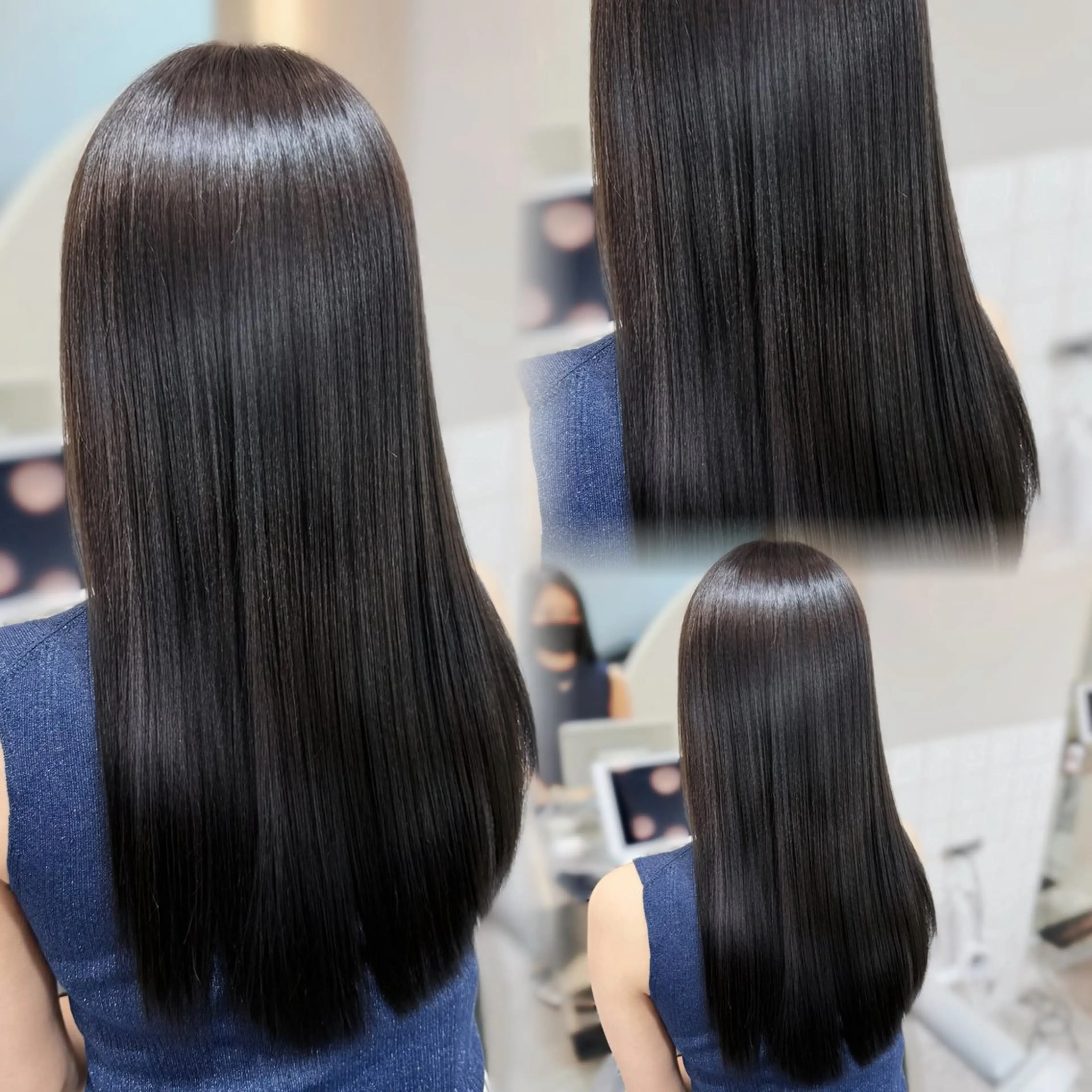 セミロング カラー カット ヘアカラー 縮毛矯正 トリートメント 新宿/韓国風レイヤー 髪質改善/渋谷直樹のヘアスタイル