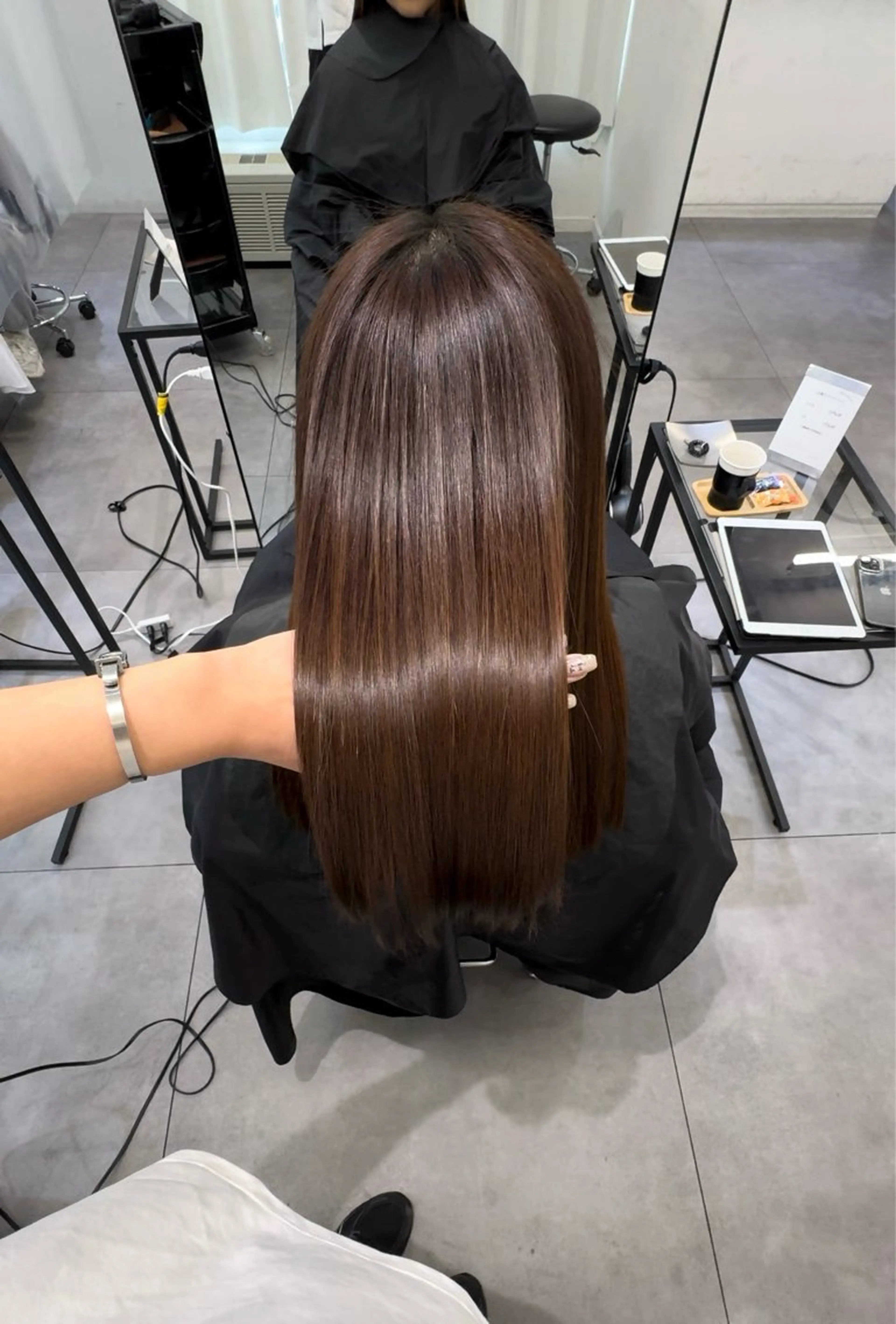 ロング 髪質改善 カット 縮毛矯正 AHNKISM所属・髪質改善/艶カラー HANAのヘアスタイル