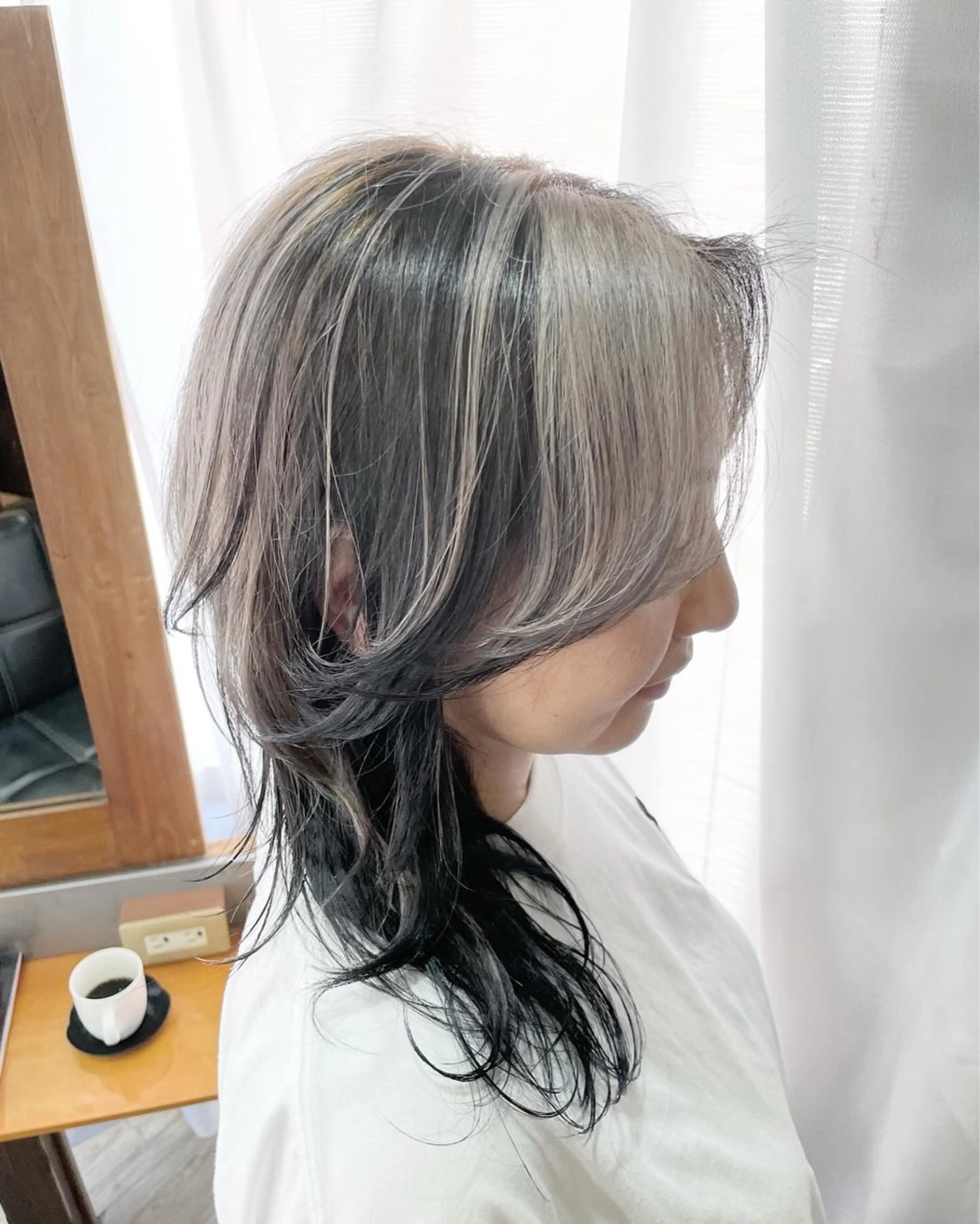 ミディアム カラー ハイトーン/骨格矯正 カット/HARU✂️のヘアスタイル