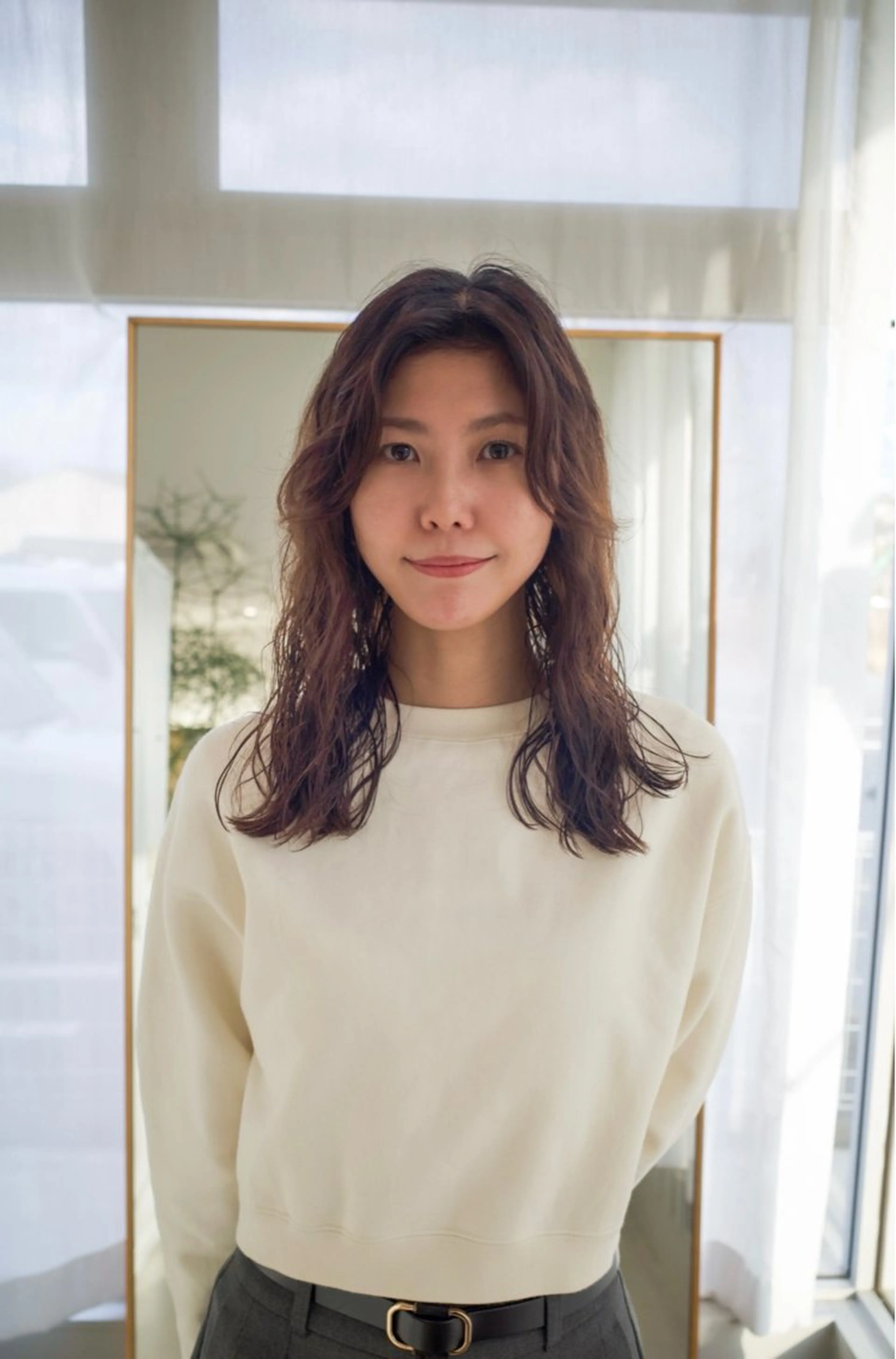 セミロング カット パーマ つくばUtooe's 副店長　寺沢颯のヘアスタイル