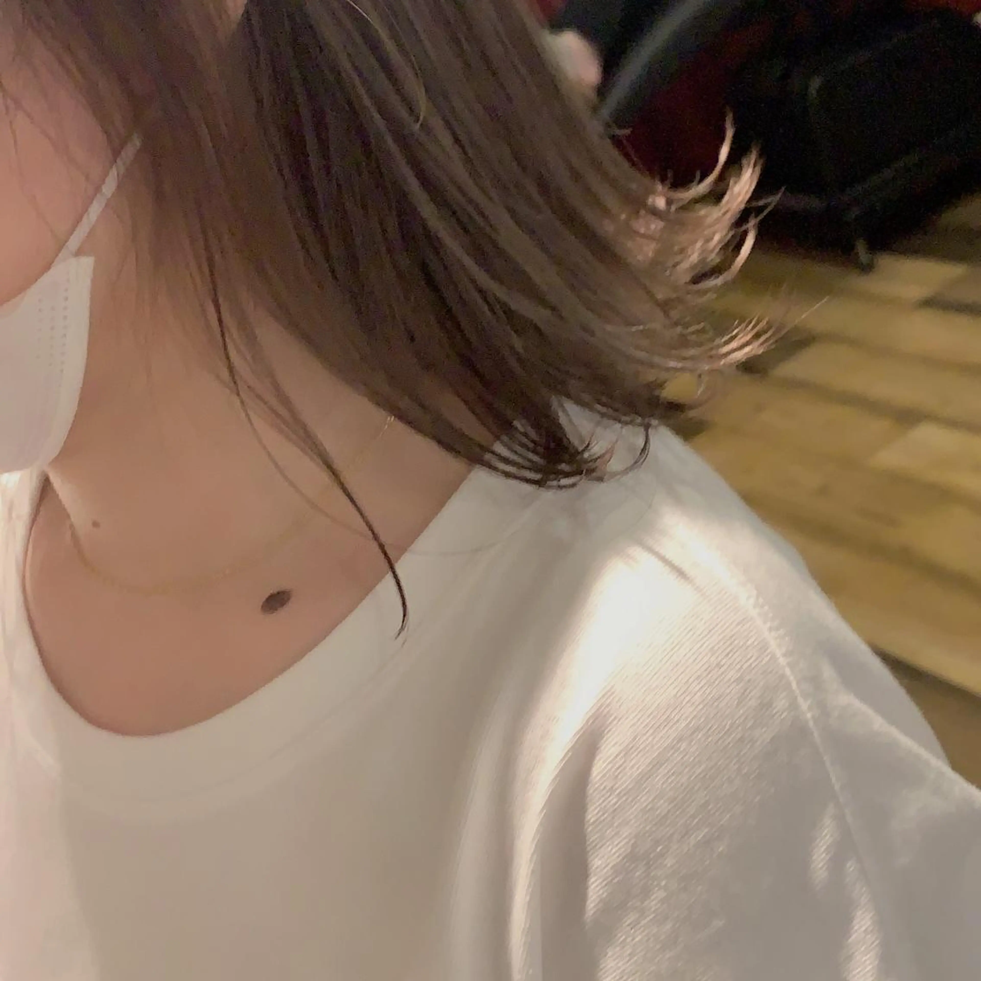 ミディアム カラー UMEDA FIGAROのヘアスタイル