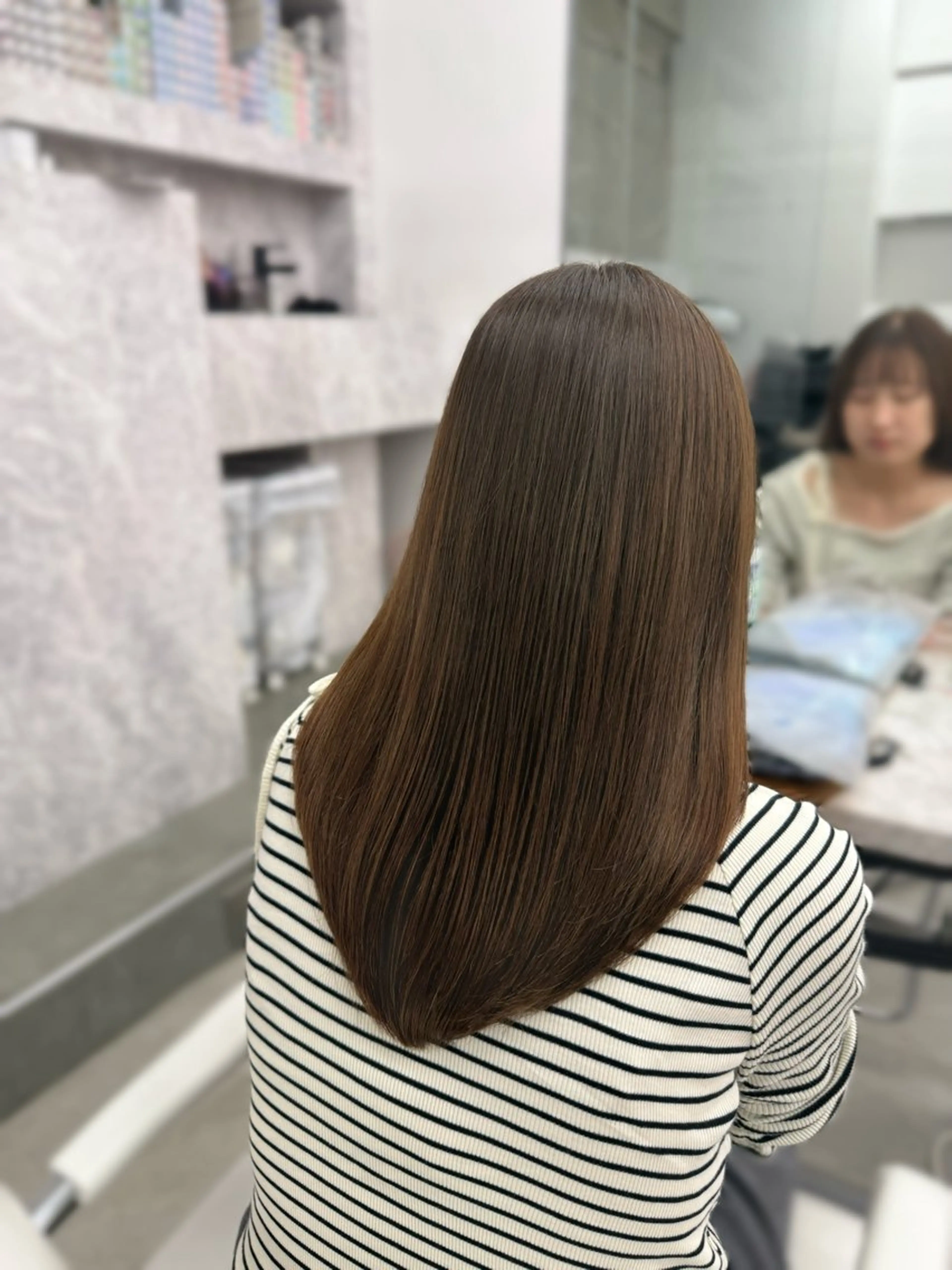 【強力なクセも対応🉑】カット➕縮毛矯正➕2stepトリートメント✨️の写真