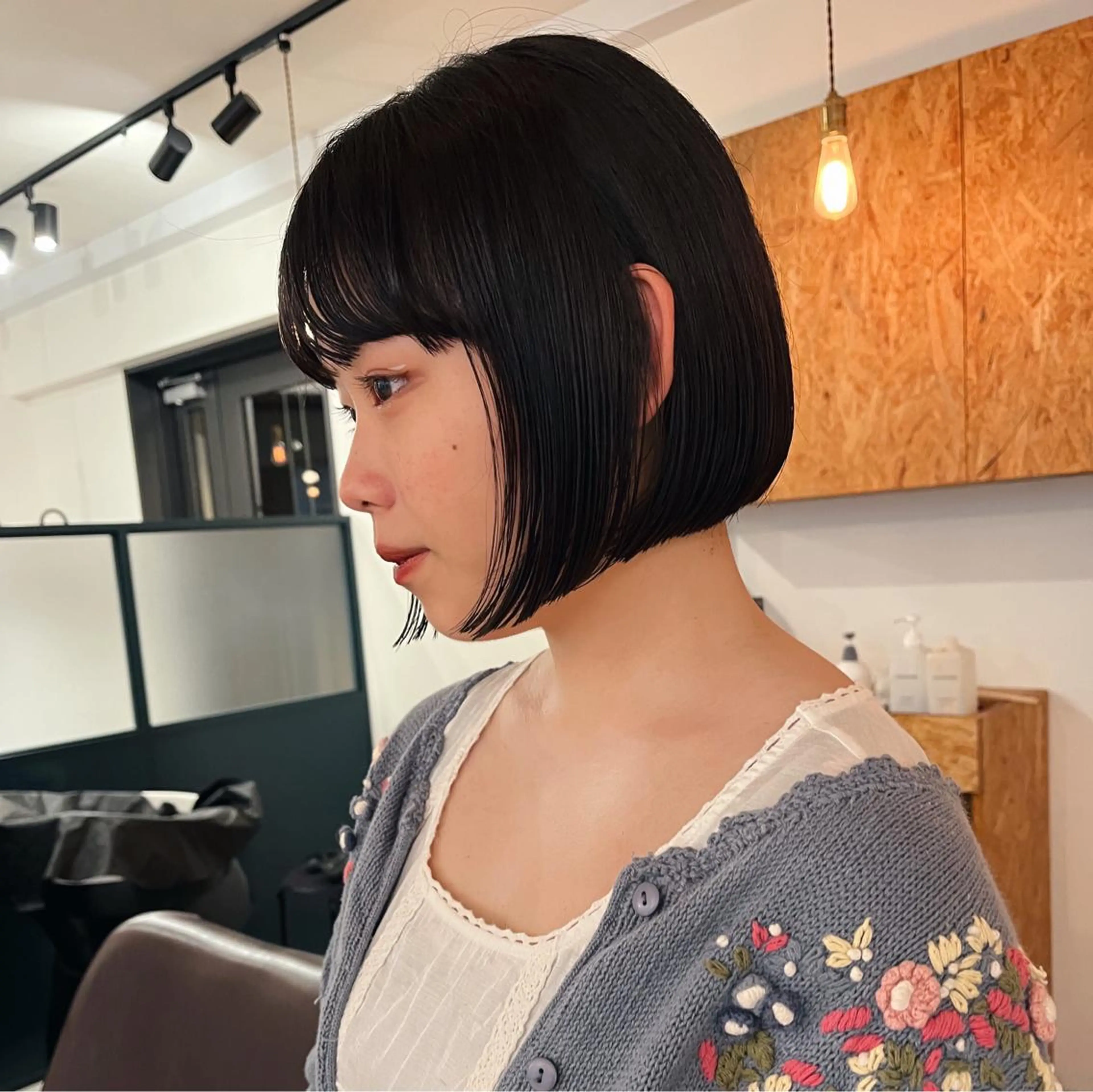 ショート ボブ 暖色/パーマ 🌼クニトウメイのヘアスタイル