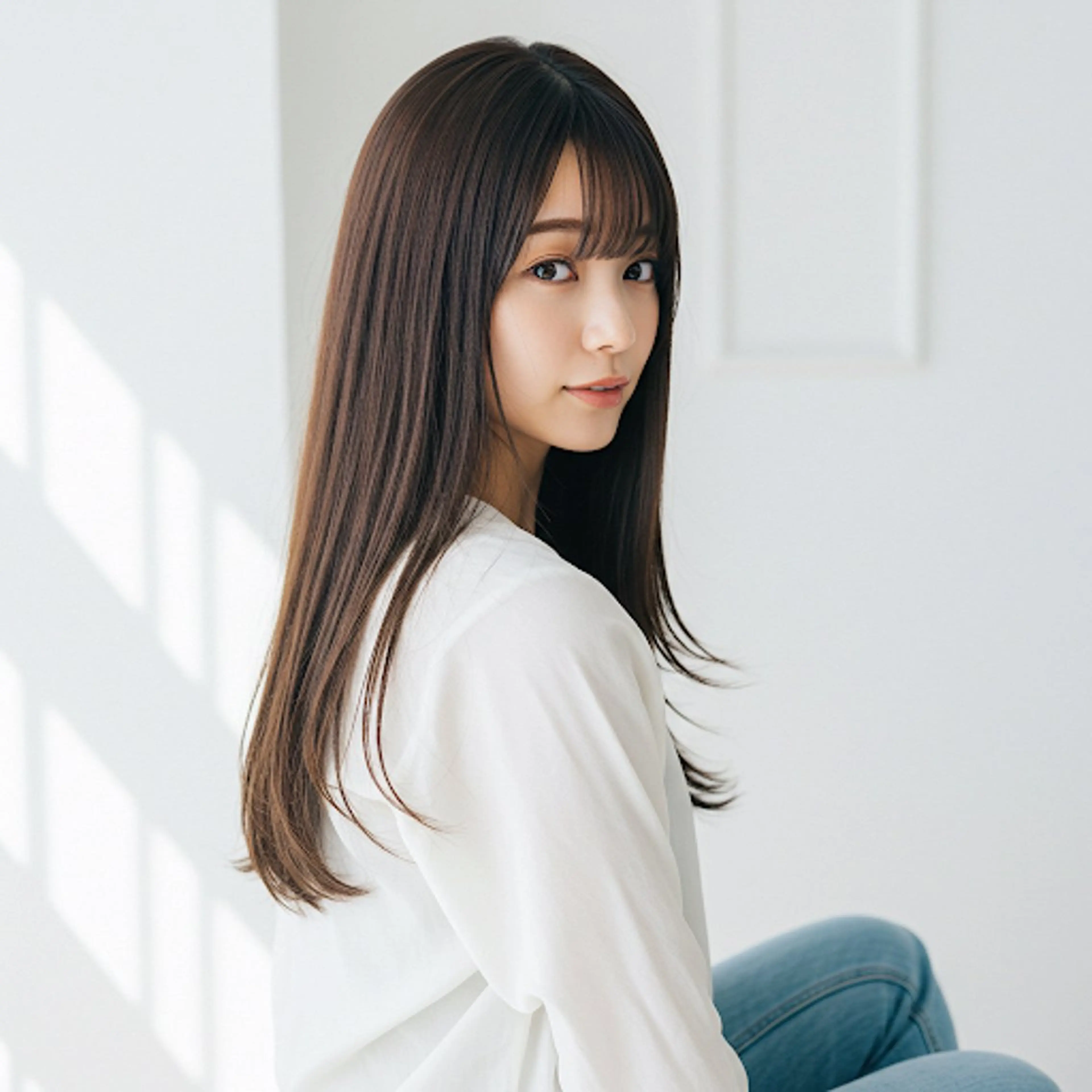 セミロング カット ヘアカラー トリートメント ヘッドスパ ✂︎ ｼﾝﾀｸ ✂︎のヘアスタイル