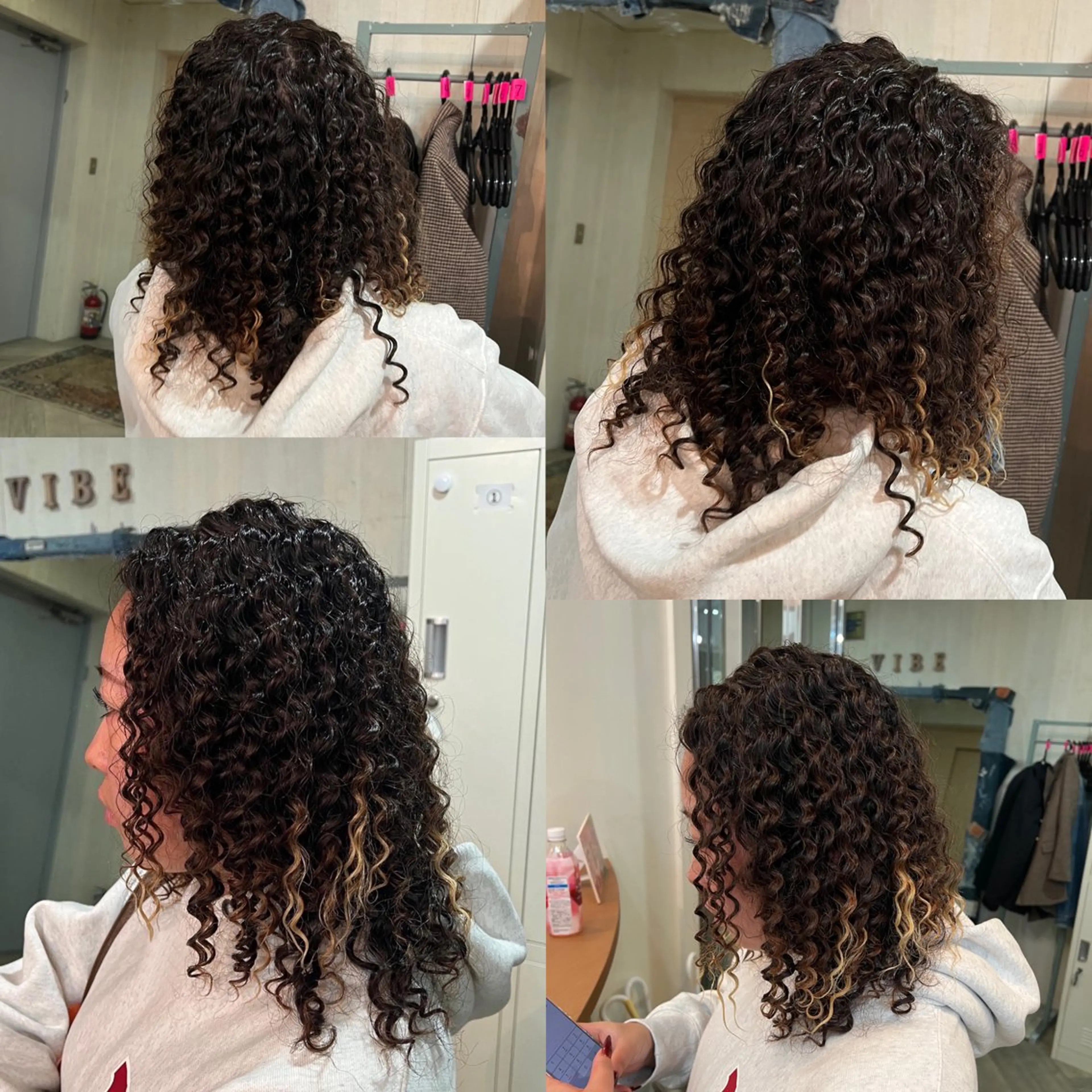 セミロング パーマ パーマ トリートメント ハイライト/レイヤー /ハイトーン/AOIのヘアスタイル