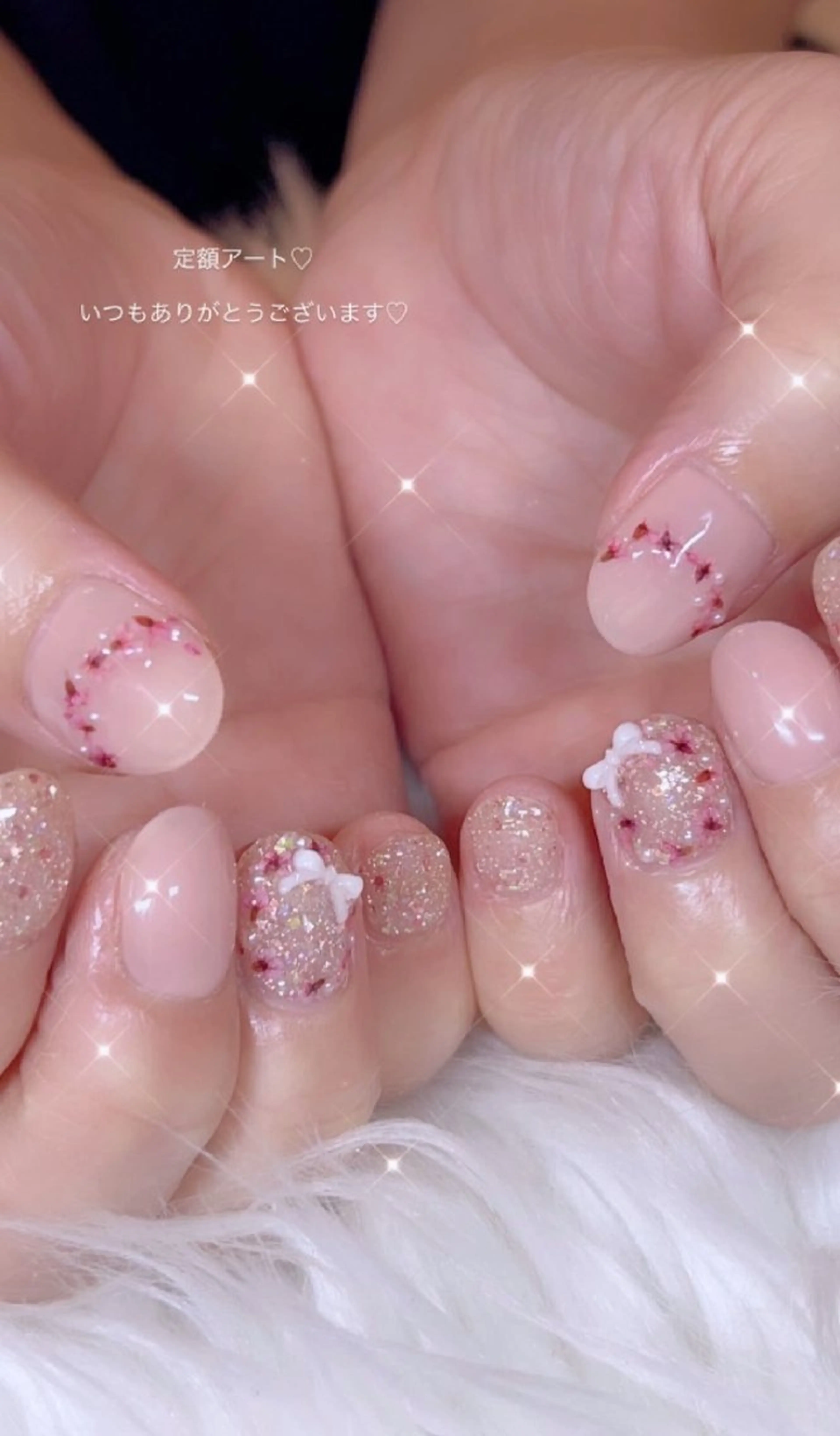 ネイル アートネイル 春ネイル ワンホンネイル ハンドネイル I LOVE ME NAIL.｡.:*♡のネイルデザイン