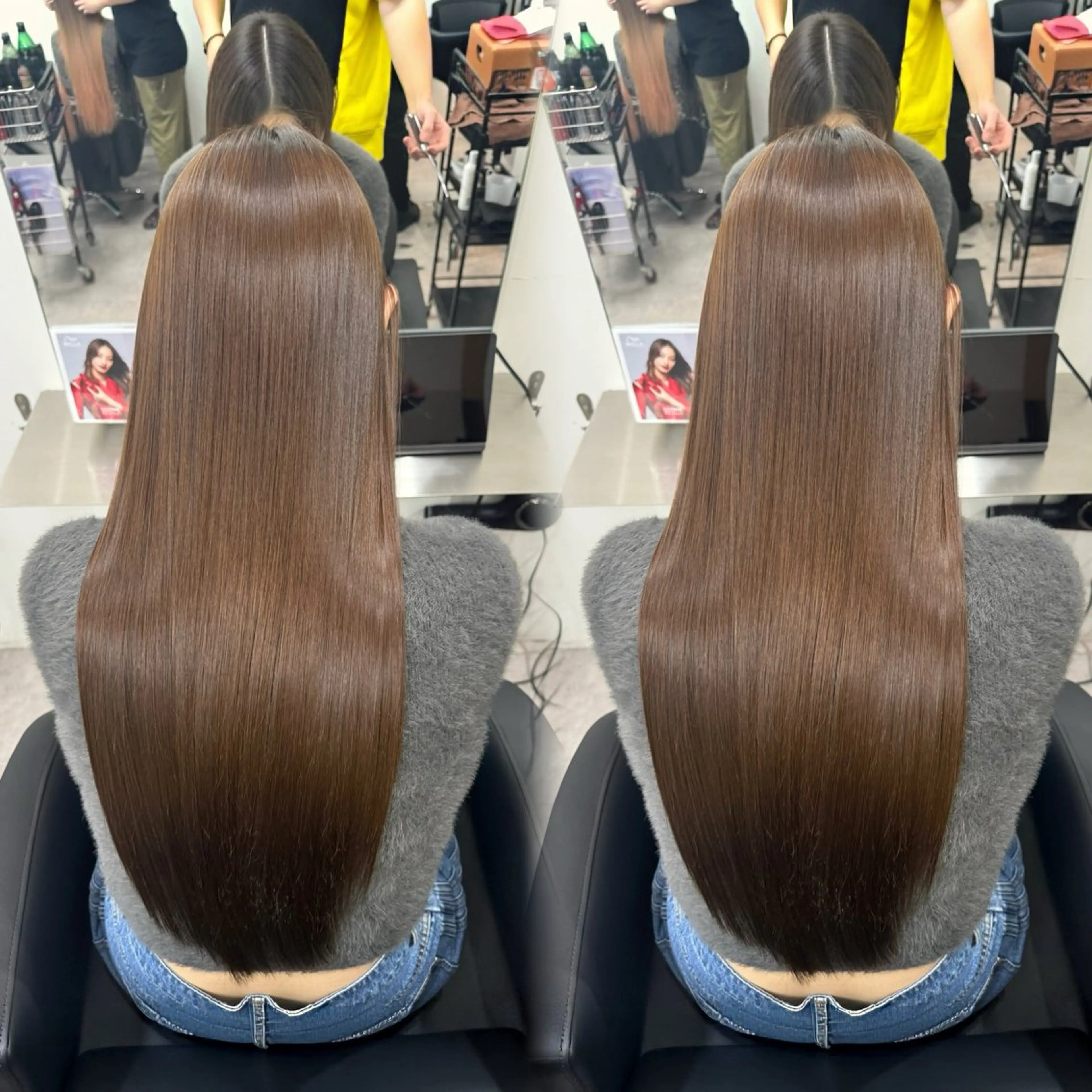 🩶꒰4月限定価格🌸꒱🩶透明感カラー+3stepトリートメントの写真