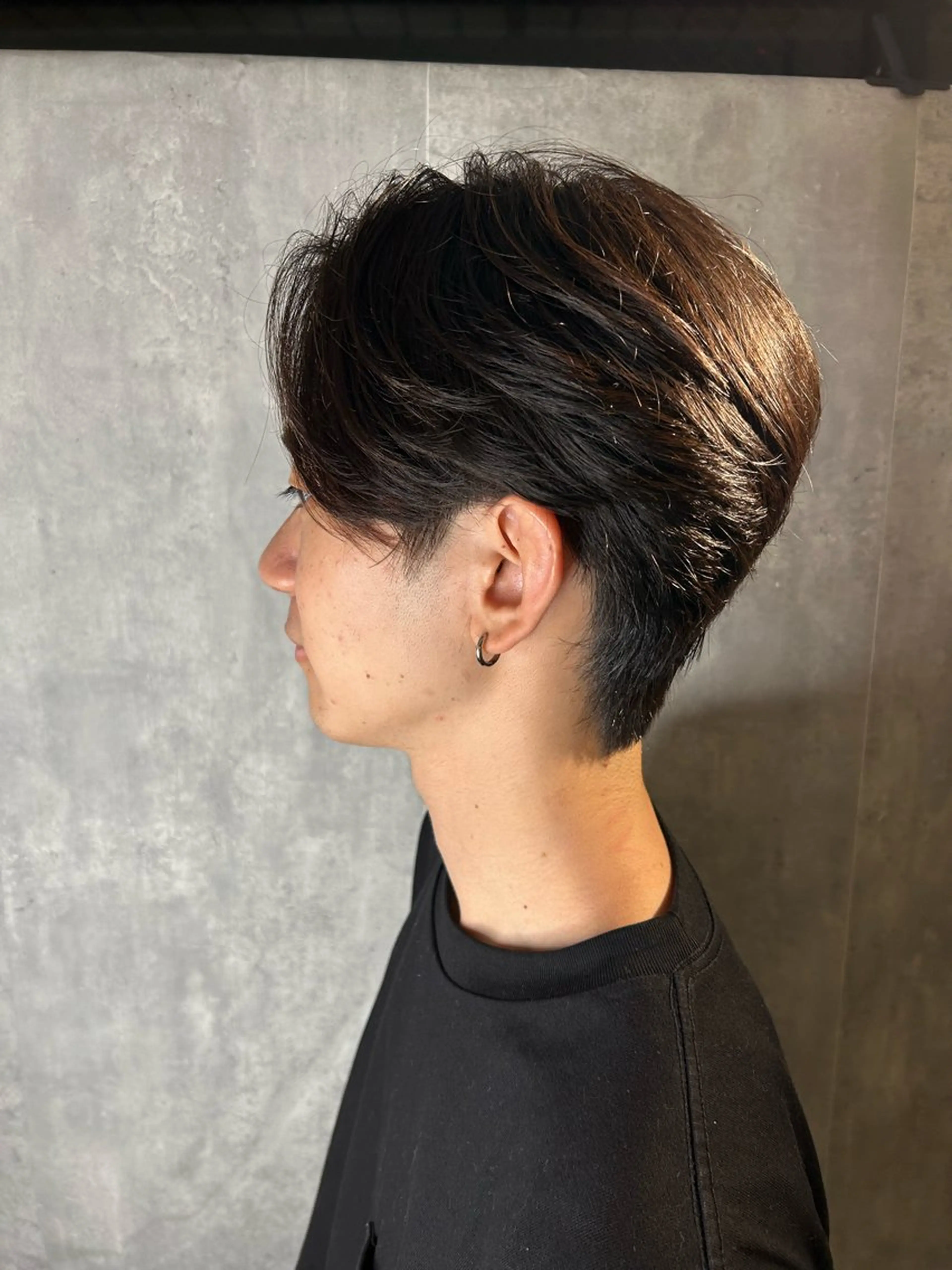 ショート パーマ メンズ ダウンパーマ メンズパーマ 名駅/フェザーパーマ 韓国ヘア/森岡のヘアスタイル