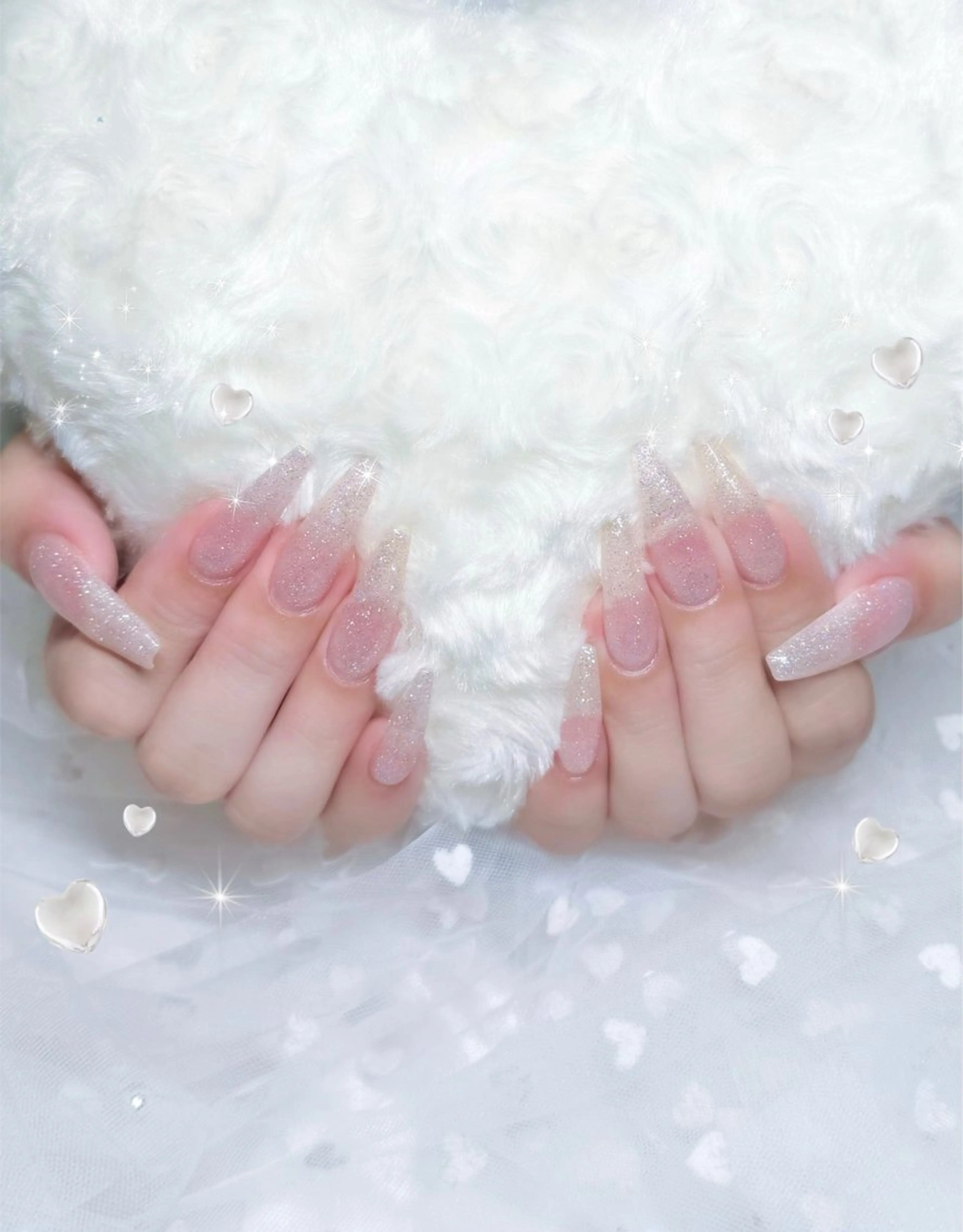 ネイル フラッシュネイル ハンドネイル ✩.*🎀 aoi🎀4/20空のネイルデザイン