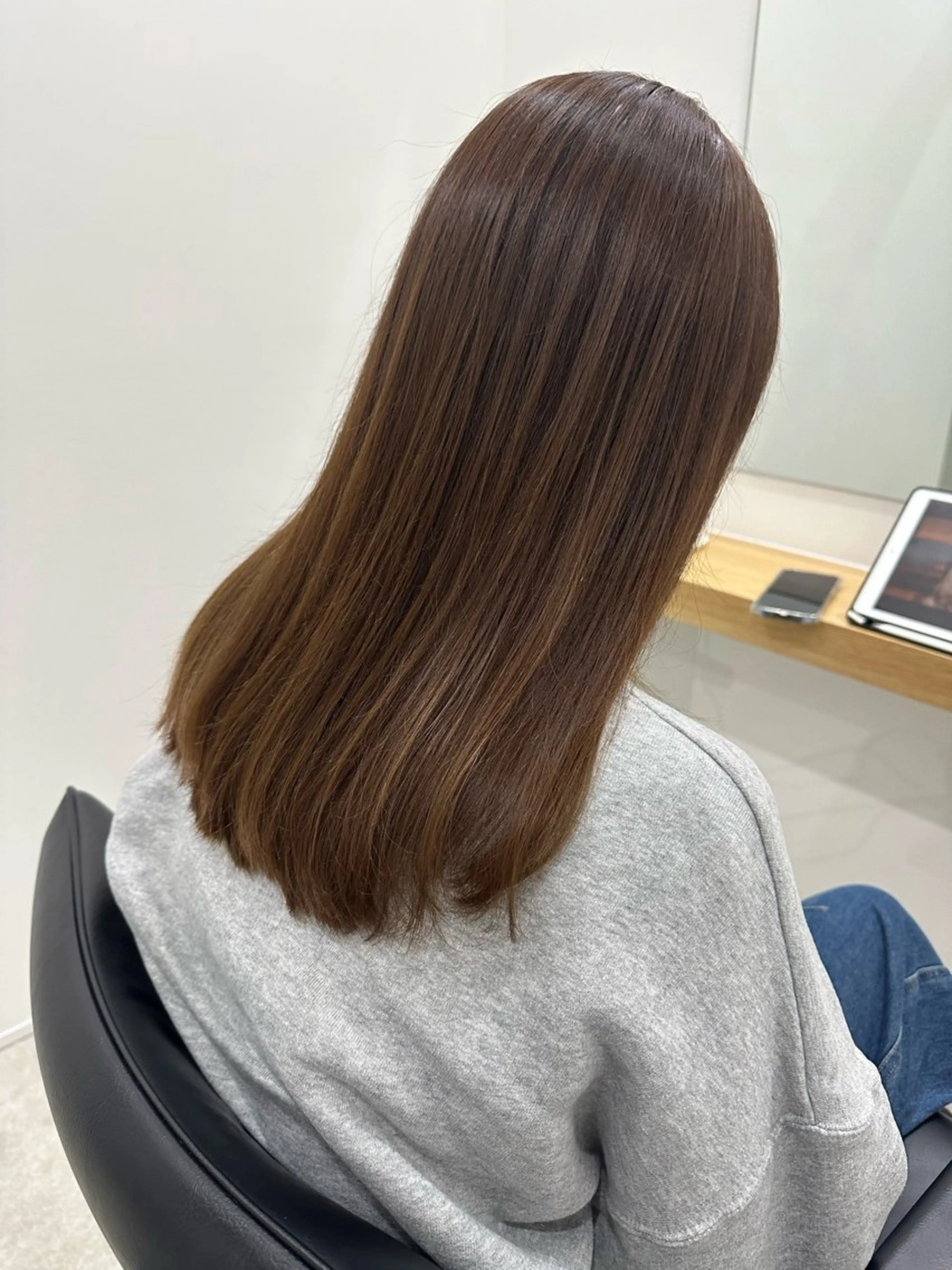 セミロング カラー カット ヘアカラー トリートメント レイヤー/ナチュラル 💐nao.のヘアスタイル