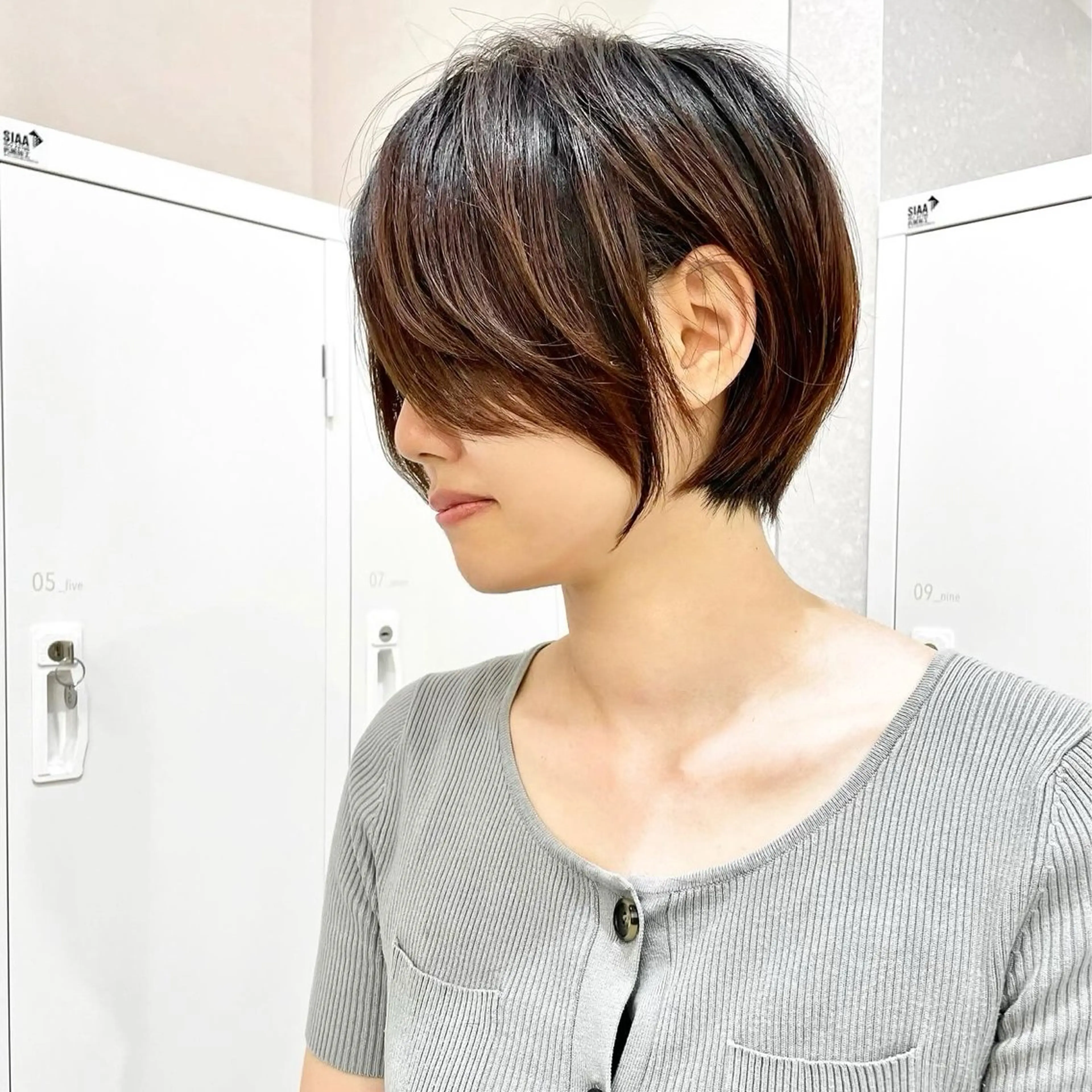 ショート カラー ショートヘア 小顔カット カット ヘアカラー トリートメント ヘッドスパ 木原良 (キハラ リョウ)のヘアスタイル
