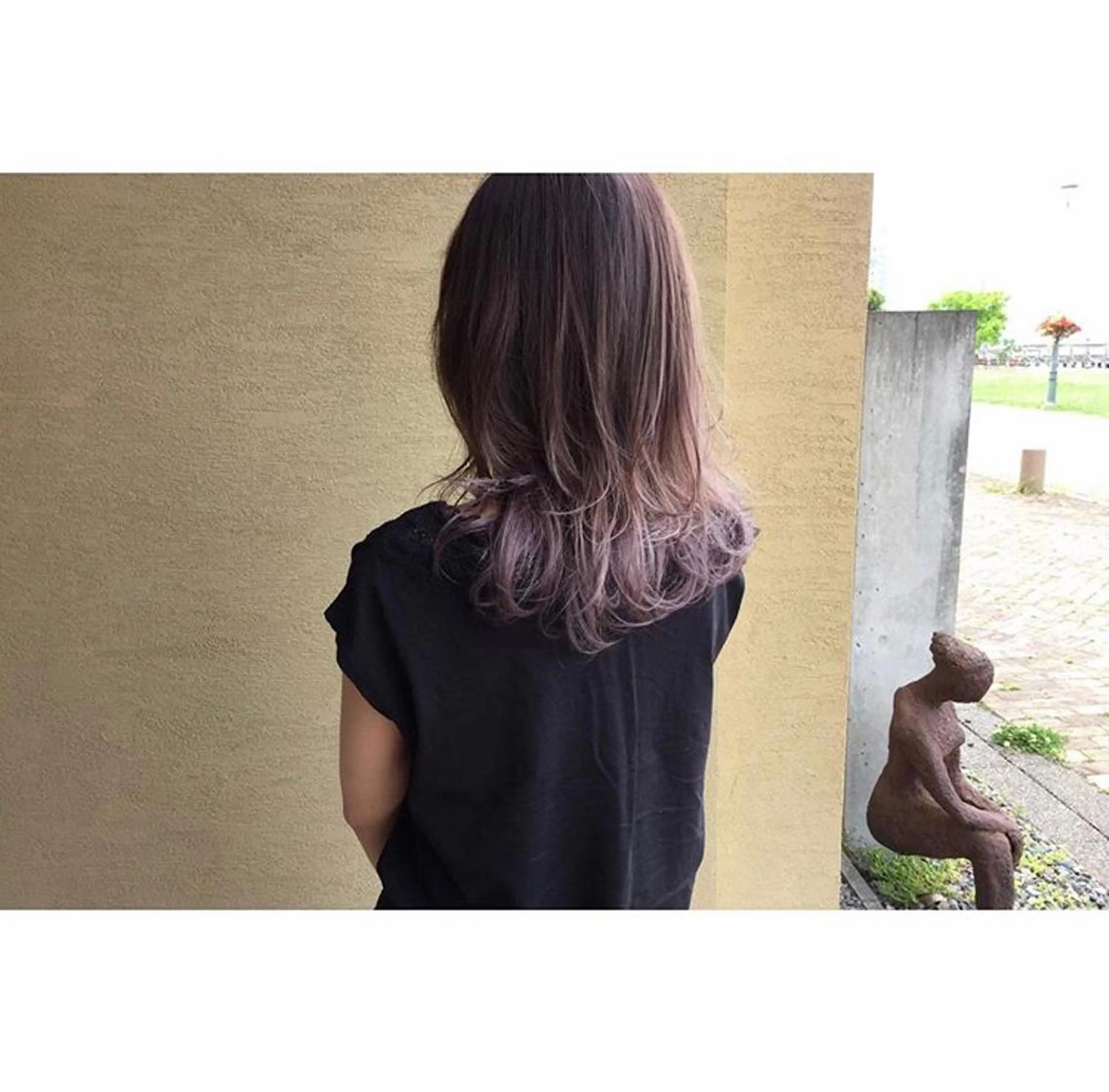 セミロング カラー ヘアアレンジ カット ヘアカラー トリートメント ✿ 𝚜𝚊𝚔𝚒 ✿のヘアスタイル