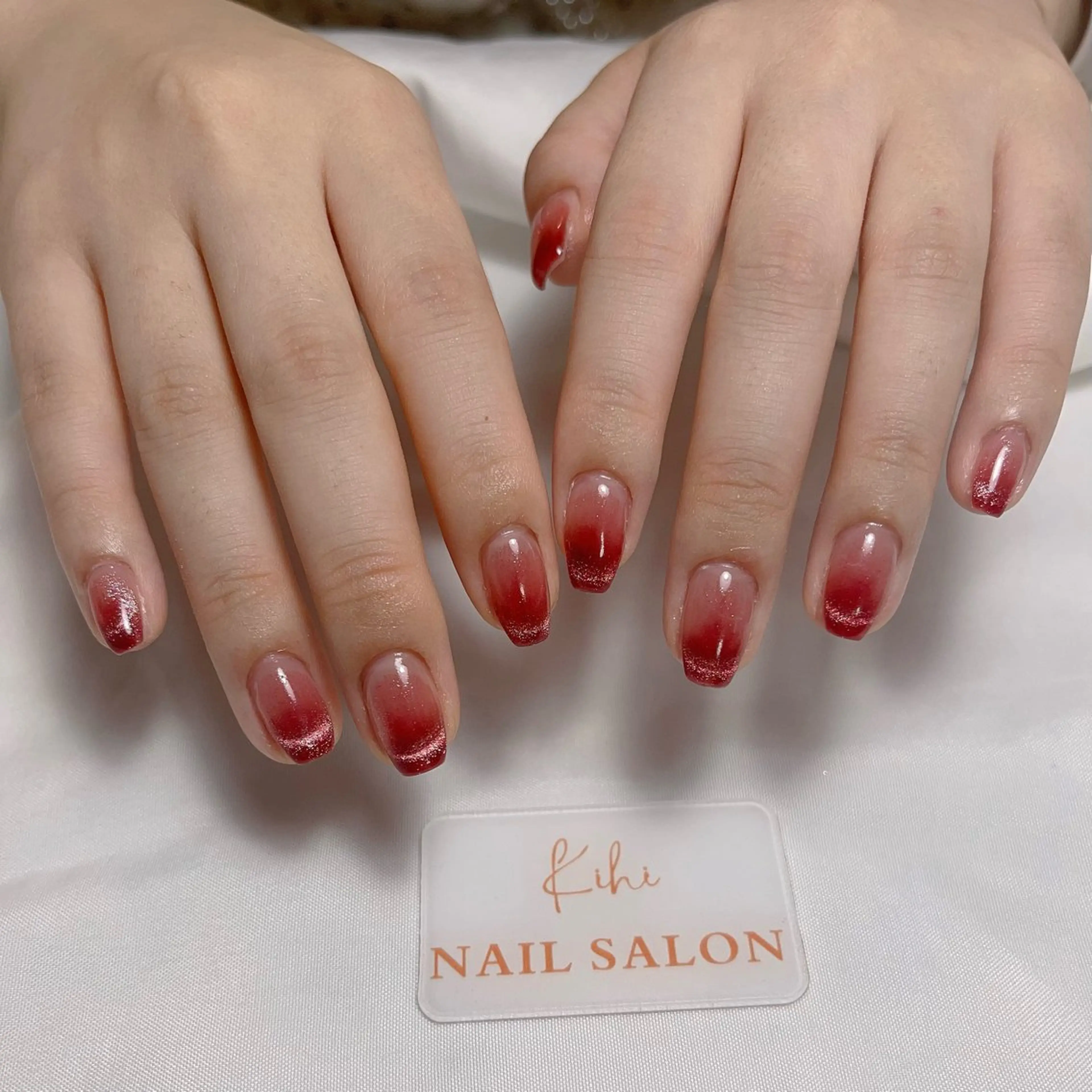 ネイル アートネイル フレンチネイル ジェルネイル グラデーション 韓国ネイル ハンドネイル ハンドケア さくら💮💮 【オフ無料】のネイルデザイン