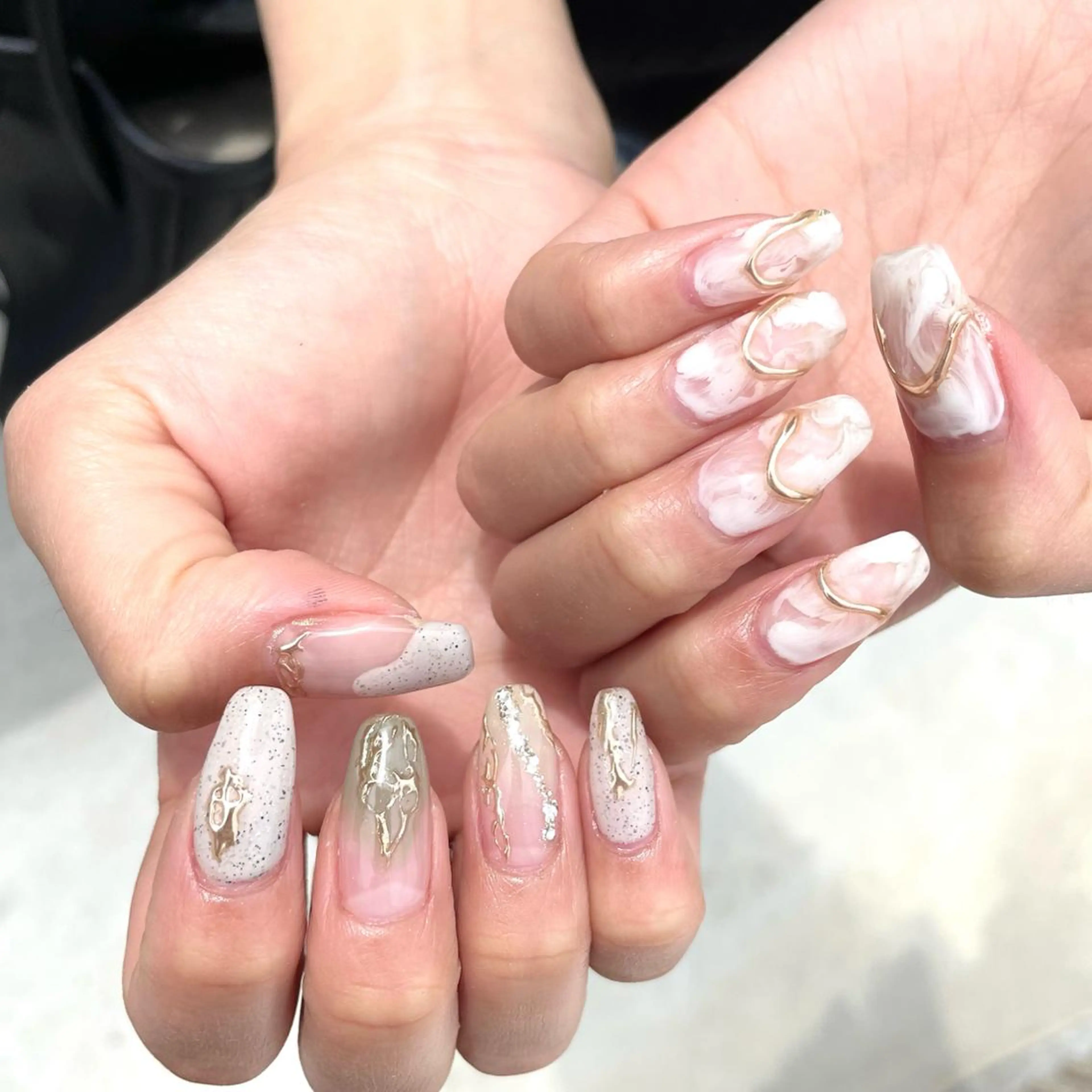 ネイル ハンドネイル Sea  nail by emaのネイルデザイン