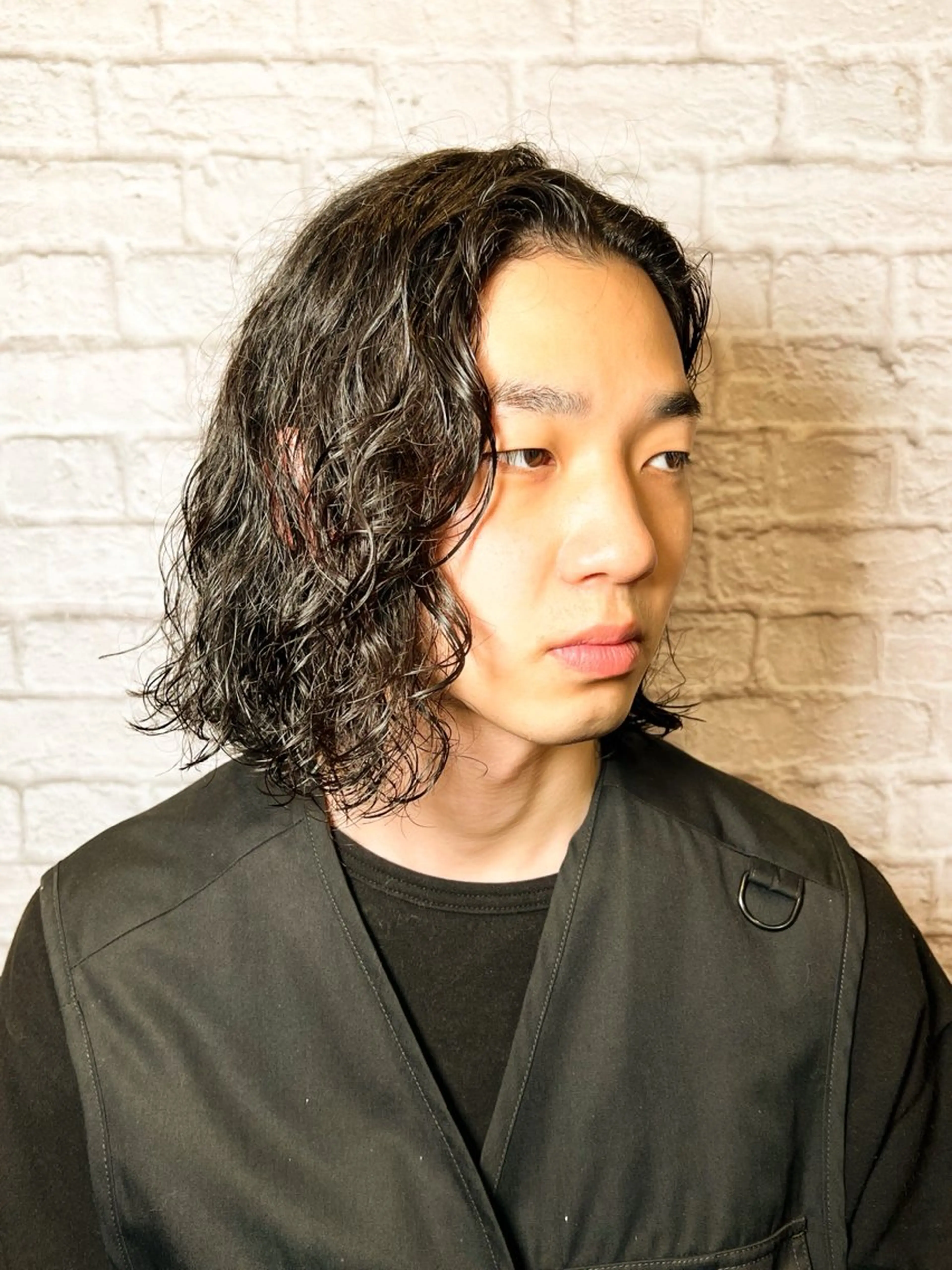 ロング カラー パーマ ヘアアレンジ メンズ メンズカット/パーマ 山崎航平💈のヘアスタイル