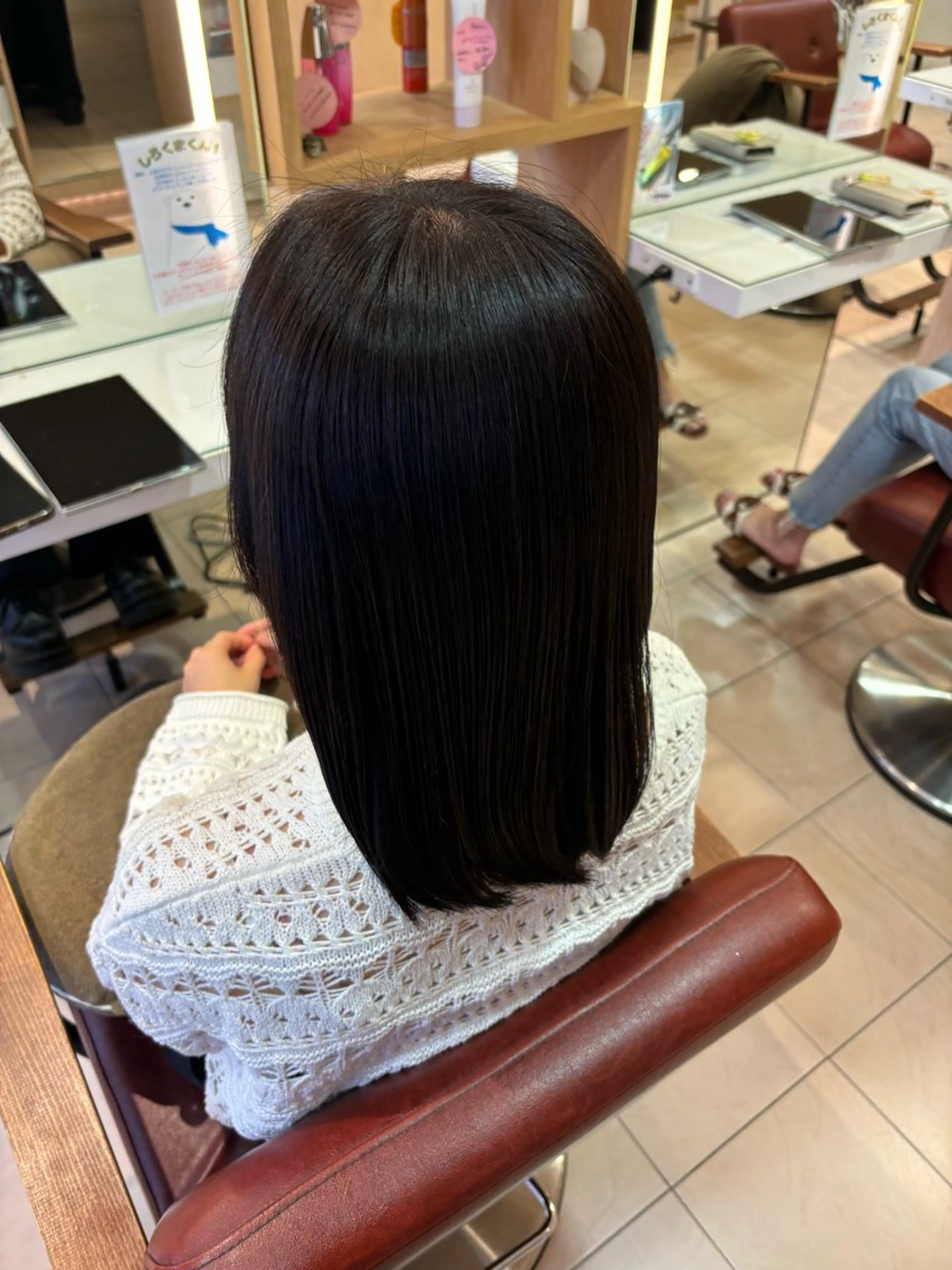 カラー 黒髪 艶カラー/アレンジ 💟すなおのヘアスタイル