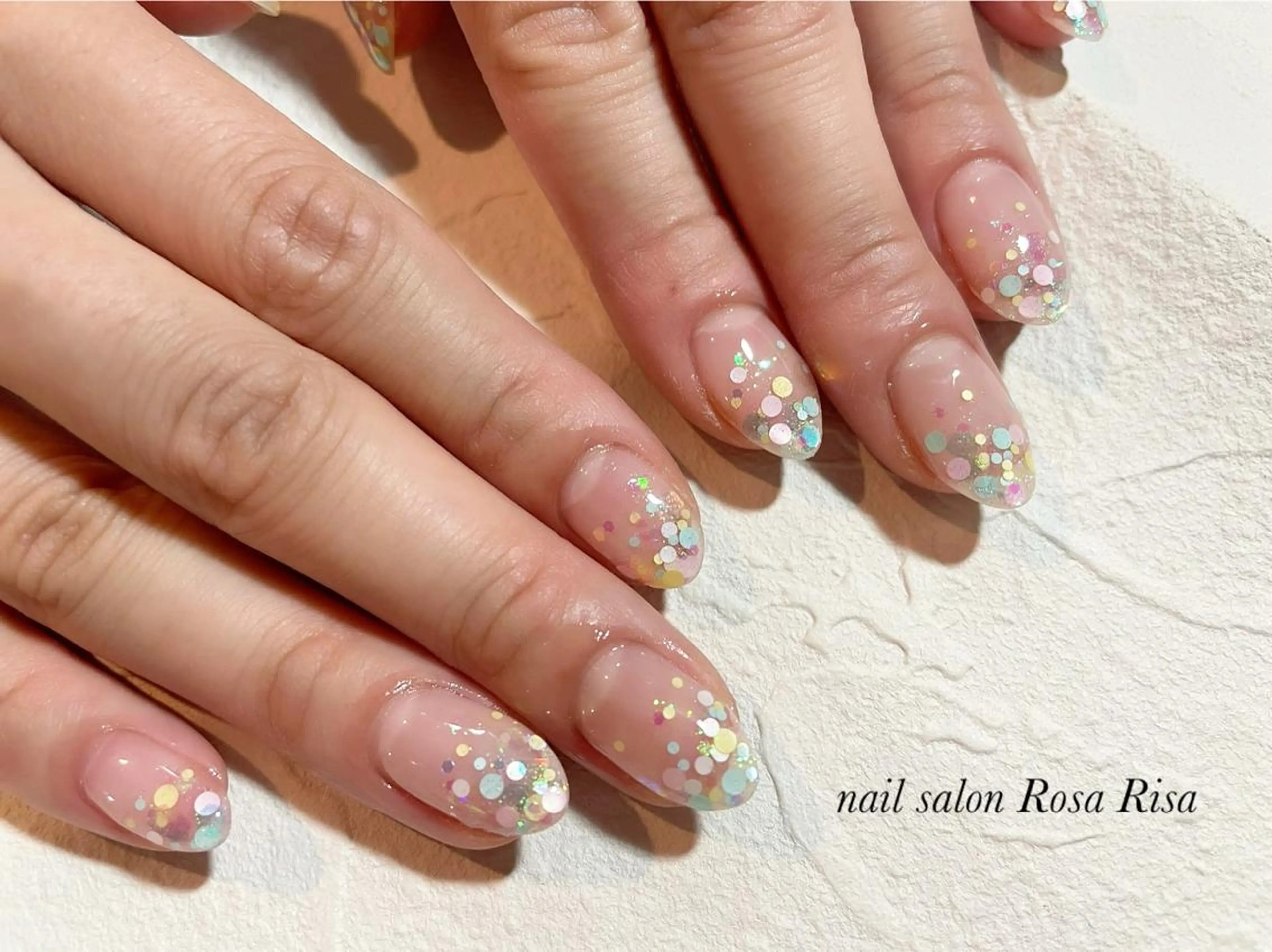 ミディアム ネイル 春ネイル ネイルスタジオ シェイクユアハンズのネイルデザイン