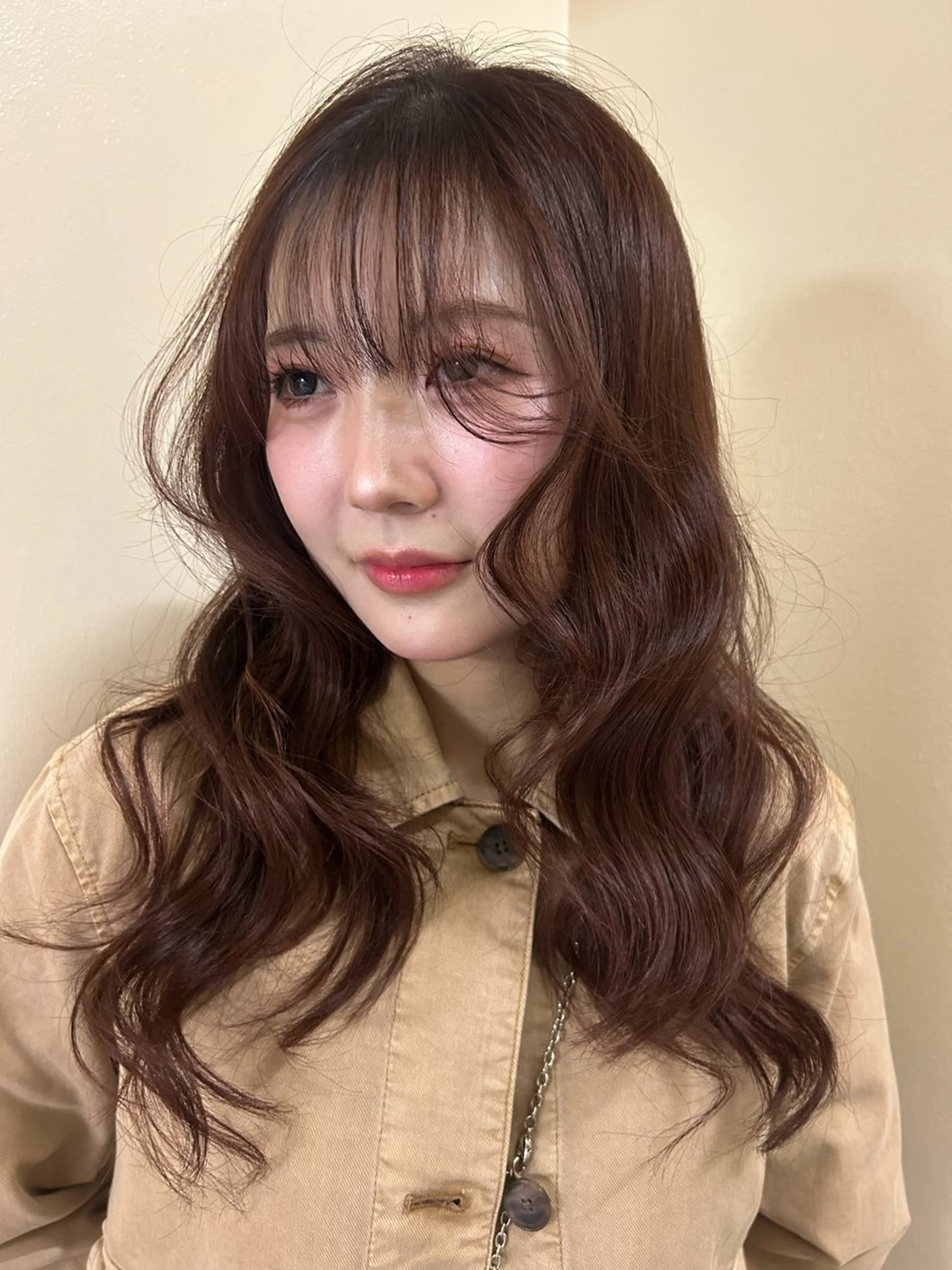 ロング カラー ブラウンカラー ピンクカラー カット ヘアカラー トリートメント ☕️結【suii.】 ボブ/ヘアセット☕️のヘアスタイル