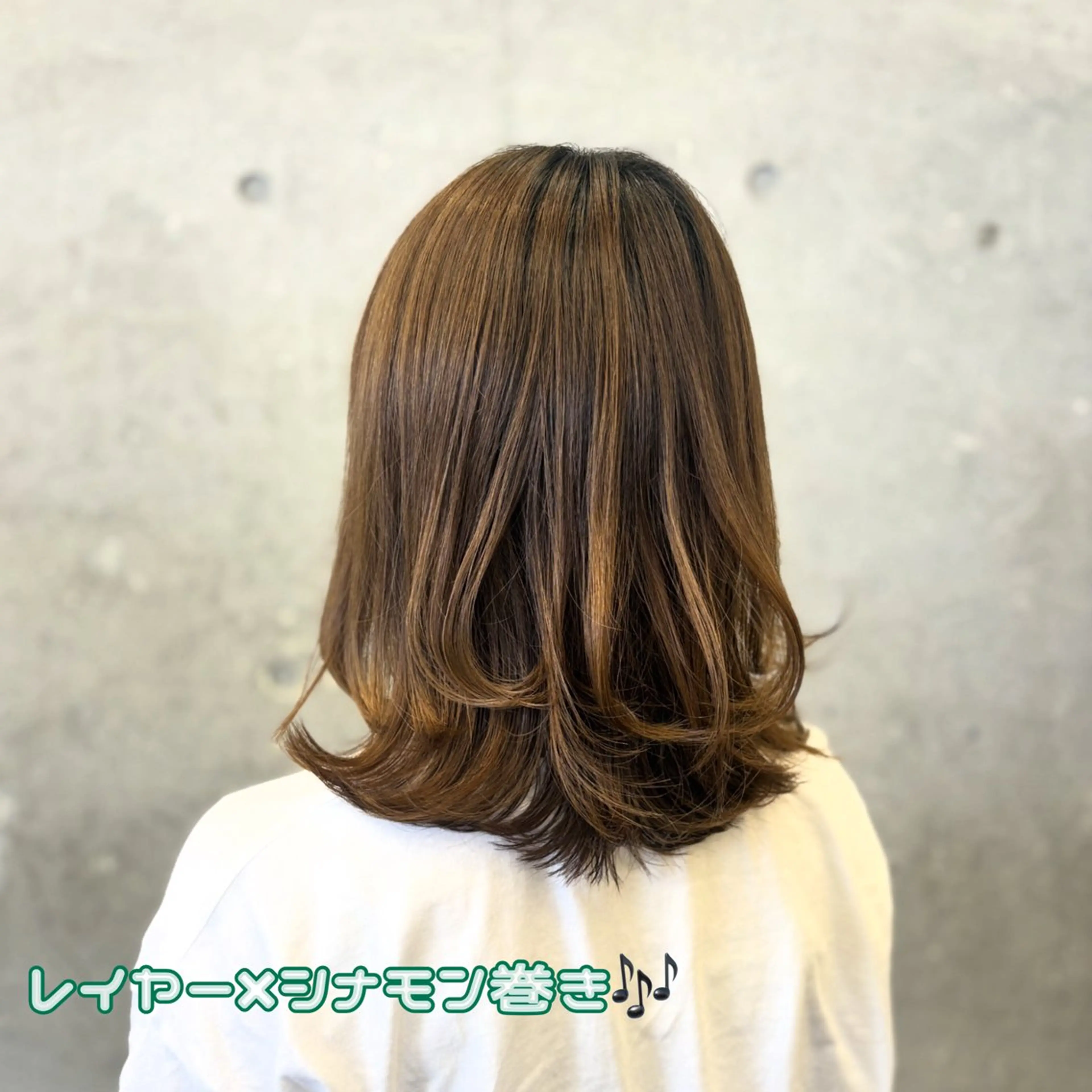 ミディアム ヘアアレンジ うる艶/透明感カラー 🐇🤍もものヘアスタイル