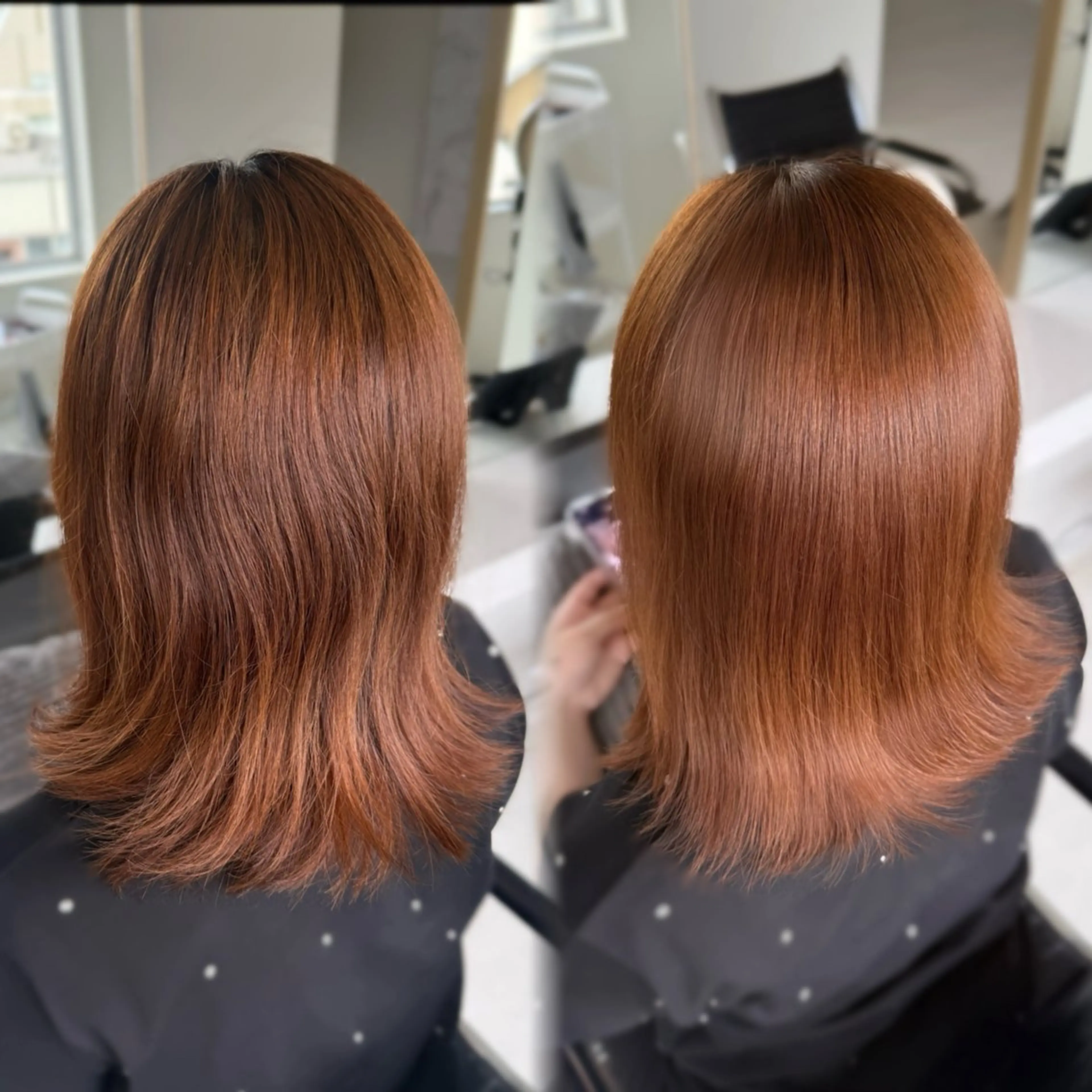 ミディアム ヘアカラー 🎀艶カラー¦髪質 改善🎀ayane♥のヘアスタイル