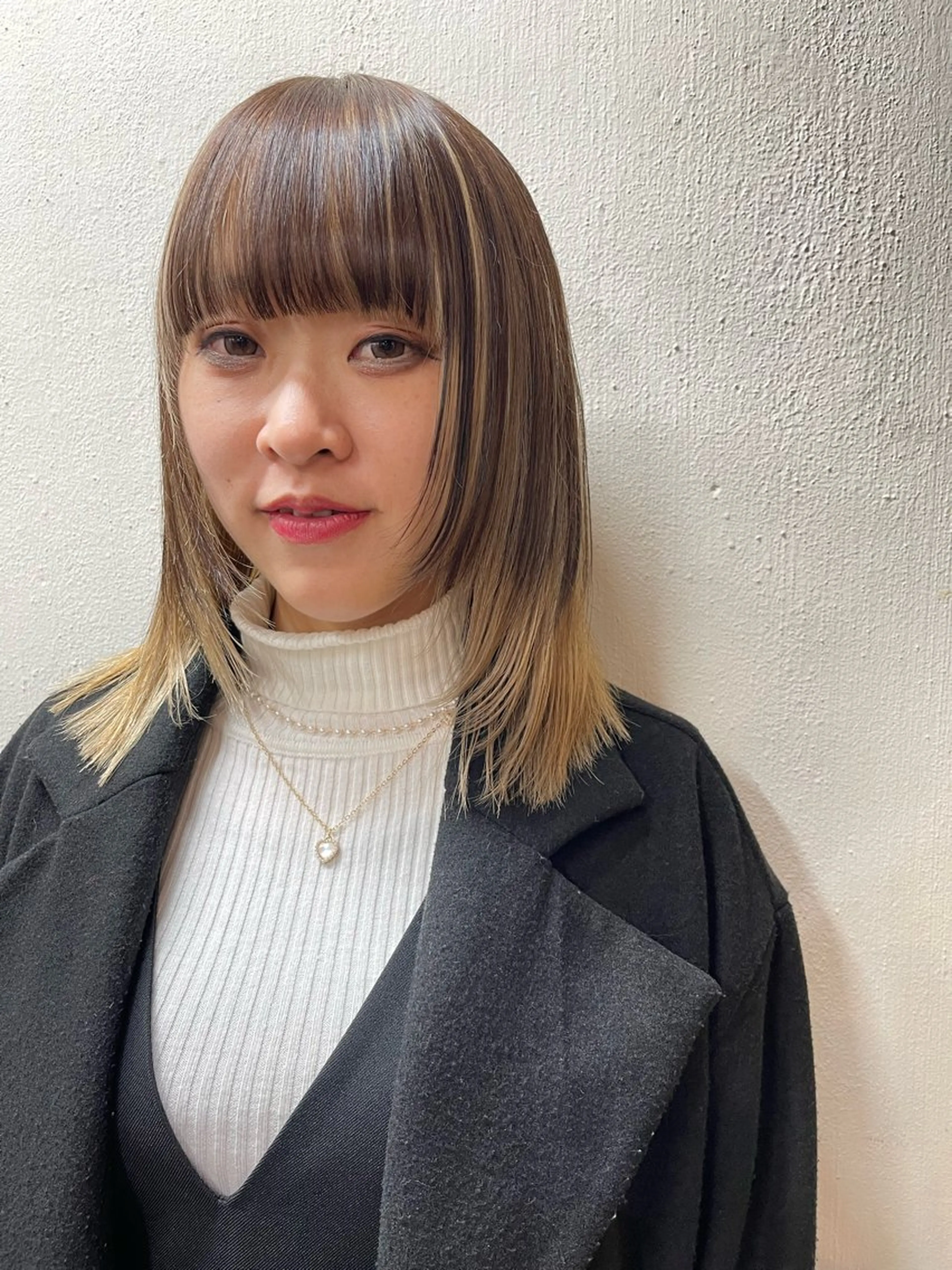 セミロング カラー メンズ メンズブリーチ メンズインナーカラー ブリーチ ケアブリーチ デザインカラー カット ヘアカラー トリートメント ヘアセット 安部佑哉/ハイトーン /レイヤー/ブリーチのヘアスタイル