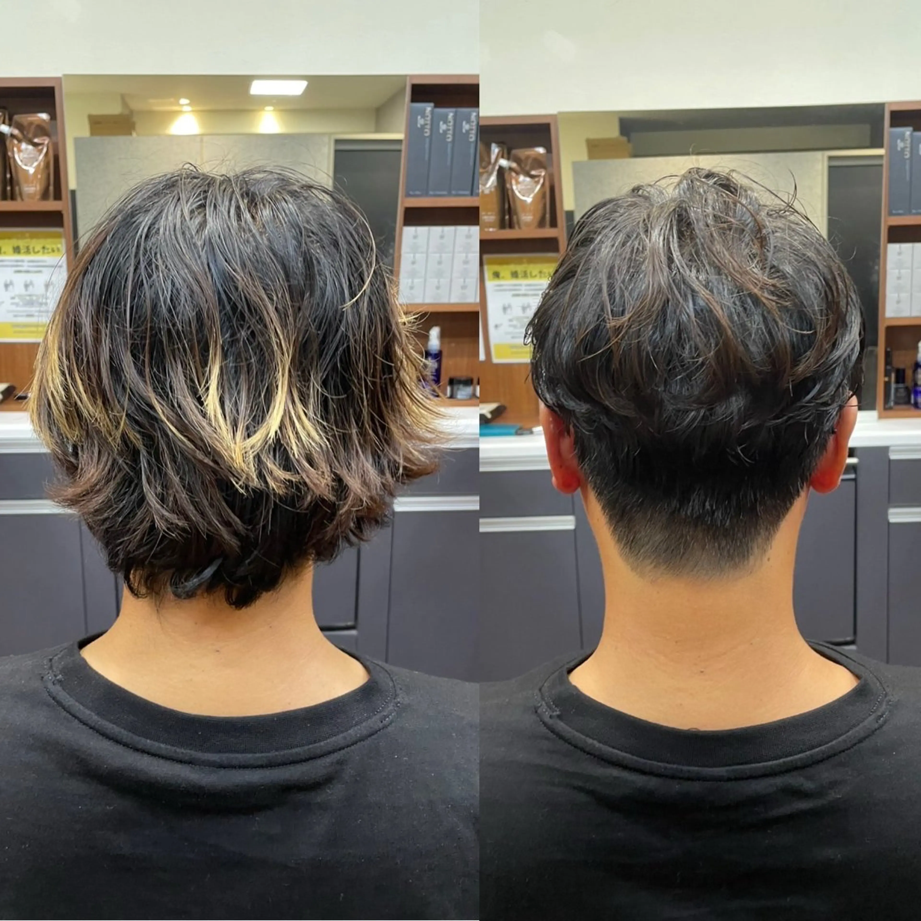 ショート パーマ メンズ カット パーマ 💈トレサンパ 💈金山駅✂︎愛実のヘアスタイル