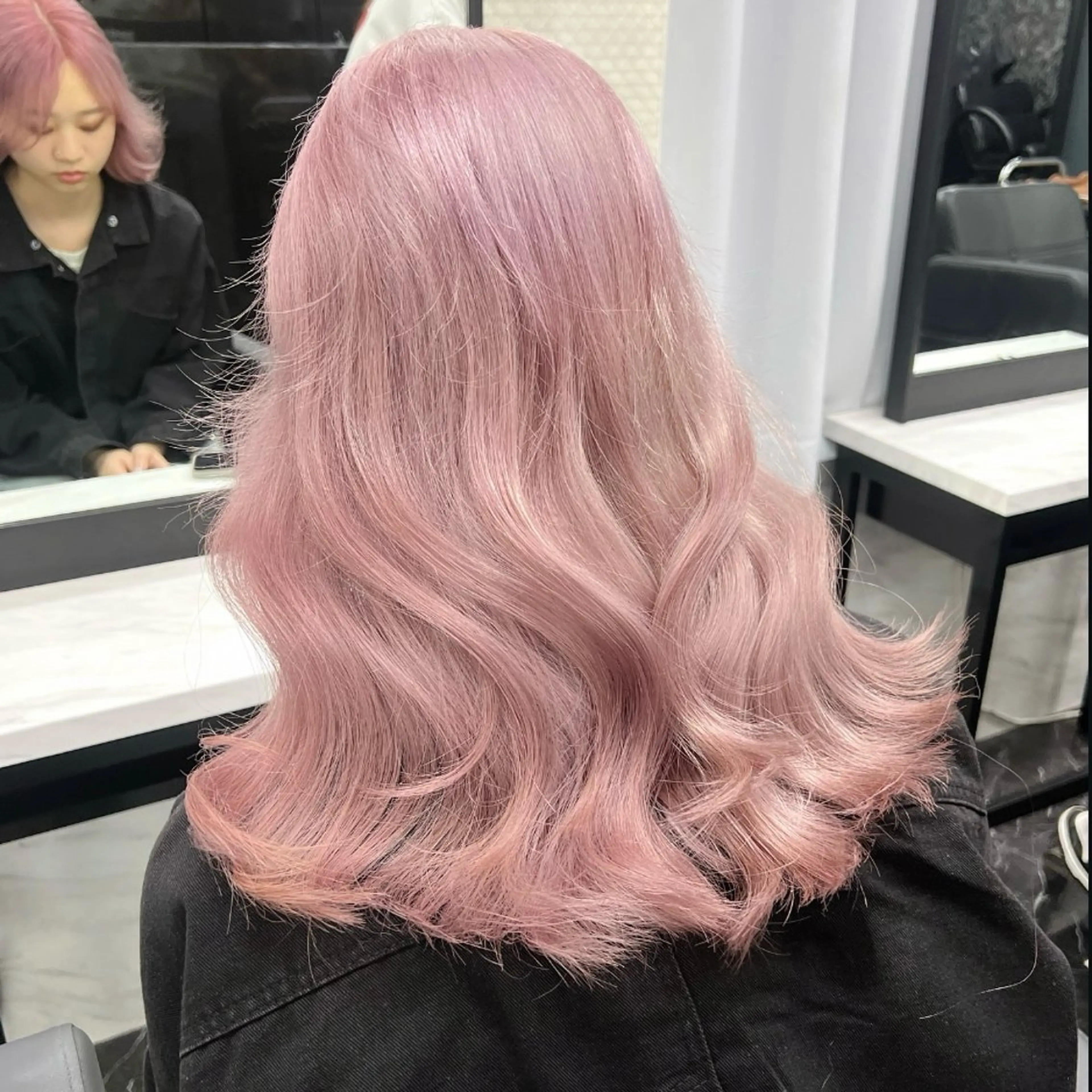 セミロング カラー ヘアカラー トリートメント 梅田/韓国ヘア/ エクステ🤖ヒナのヘアスタイル