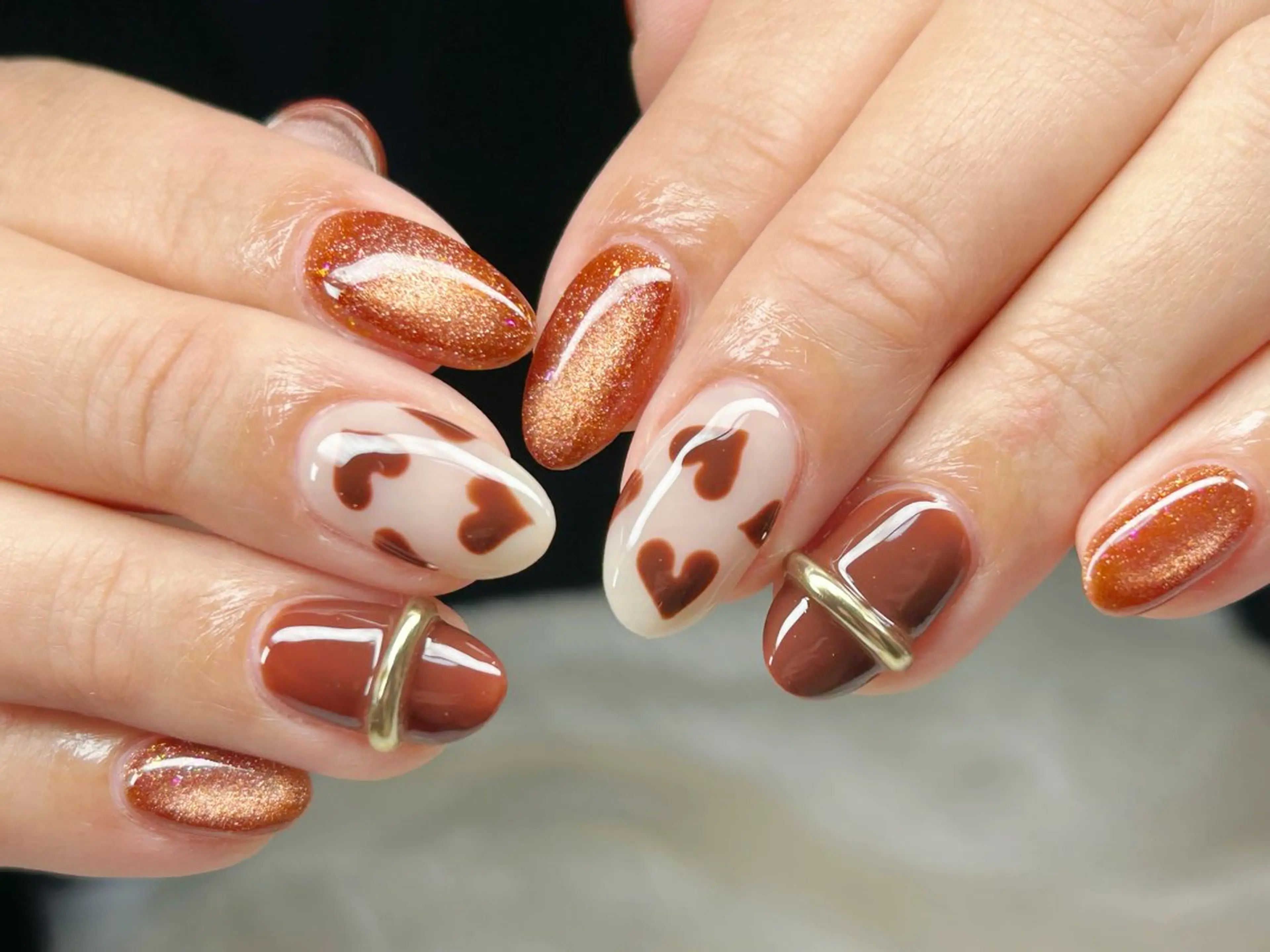 ネイル アートネイル チークネイル 成人式 入学式 長さ出し ハンドネイル Lino Nailのネイルデザイン