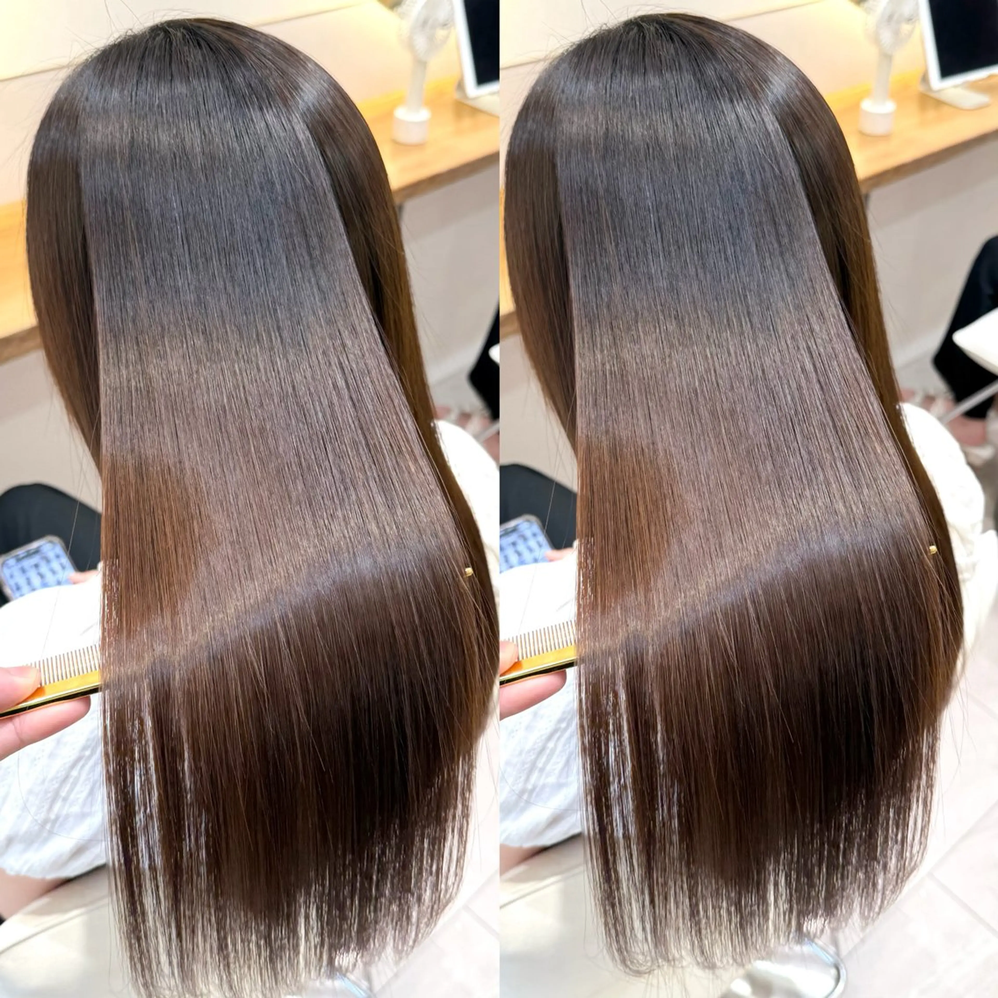 ロング 縮毛矯正 韓国ボブ/髪質改善 /新宿/Rumiのヘアスタイル