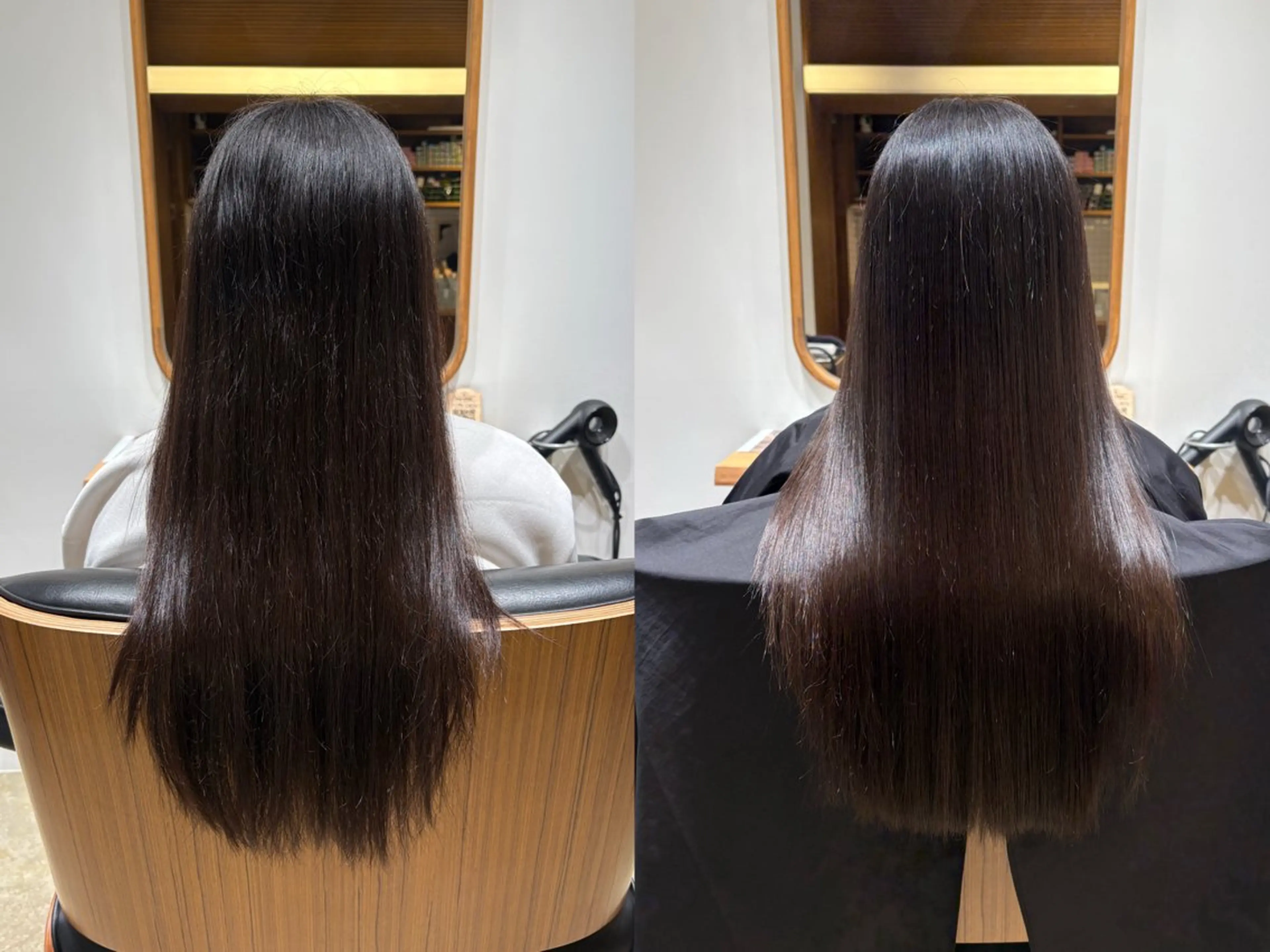 ロング パーマ 酸性ストレート ストレートパーマ 名駅/ブリーチカラー /masaki⠀のヘアスタイル