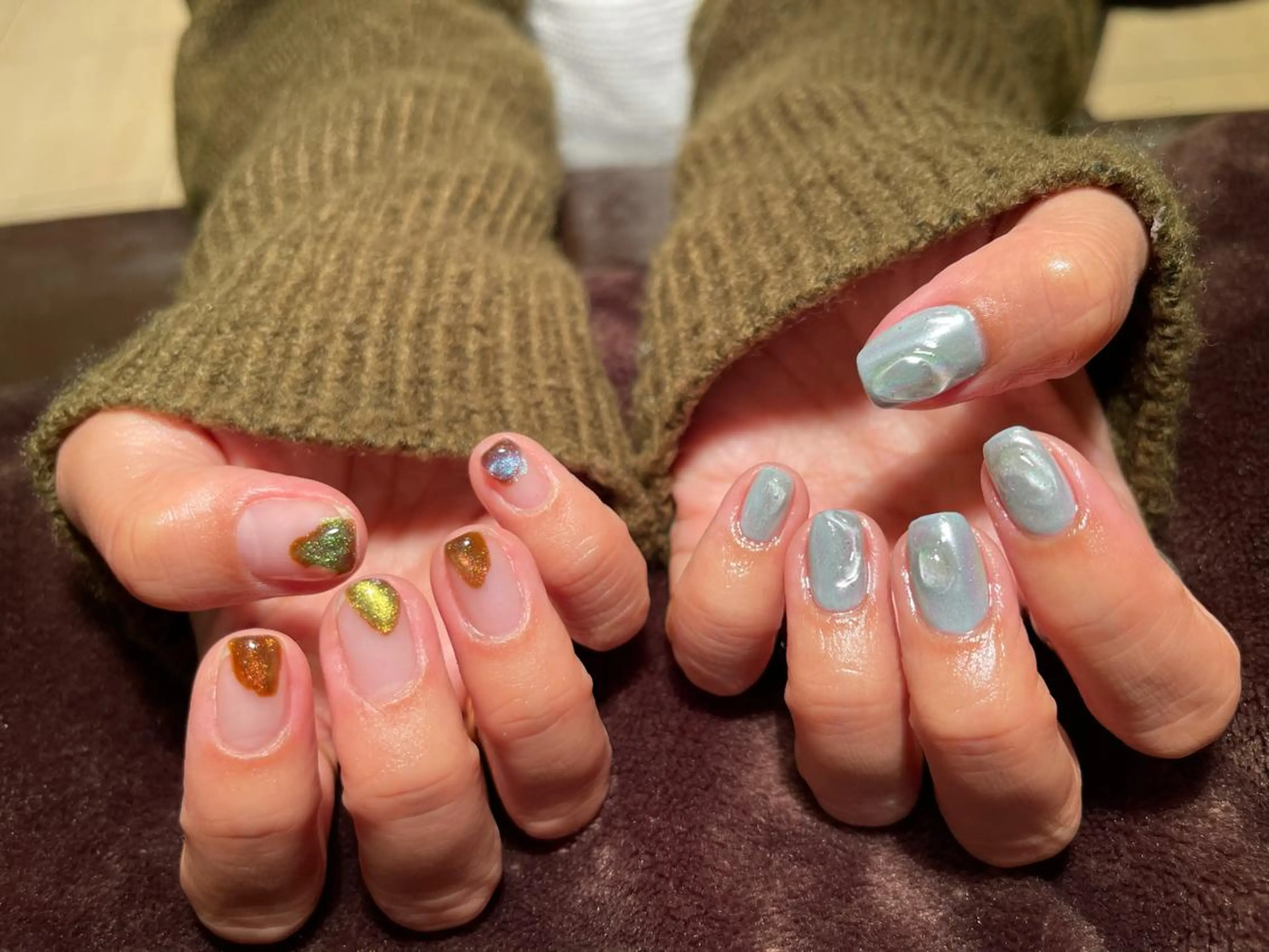 ネイル ニュアンスネイル 安藤 沙妃のヘアスタイル