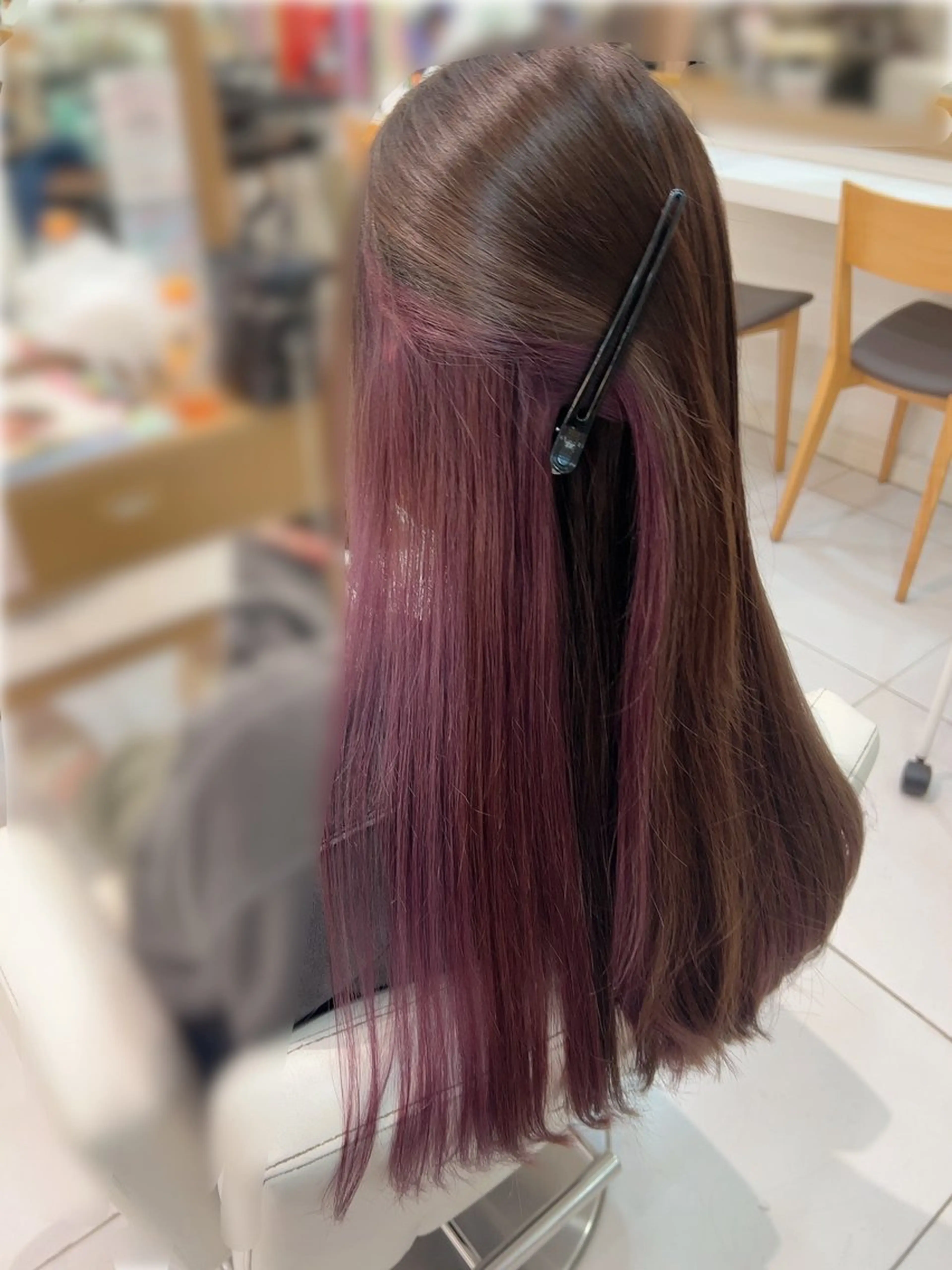 カラー ピンクカラー ピンクパープル 🤍国立／ miho 🤍のヘアスタイル