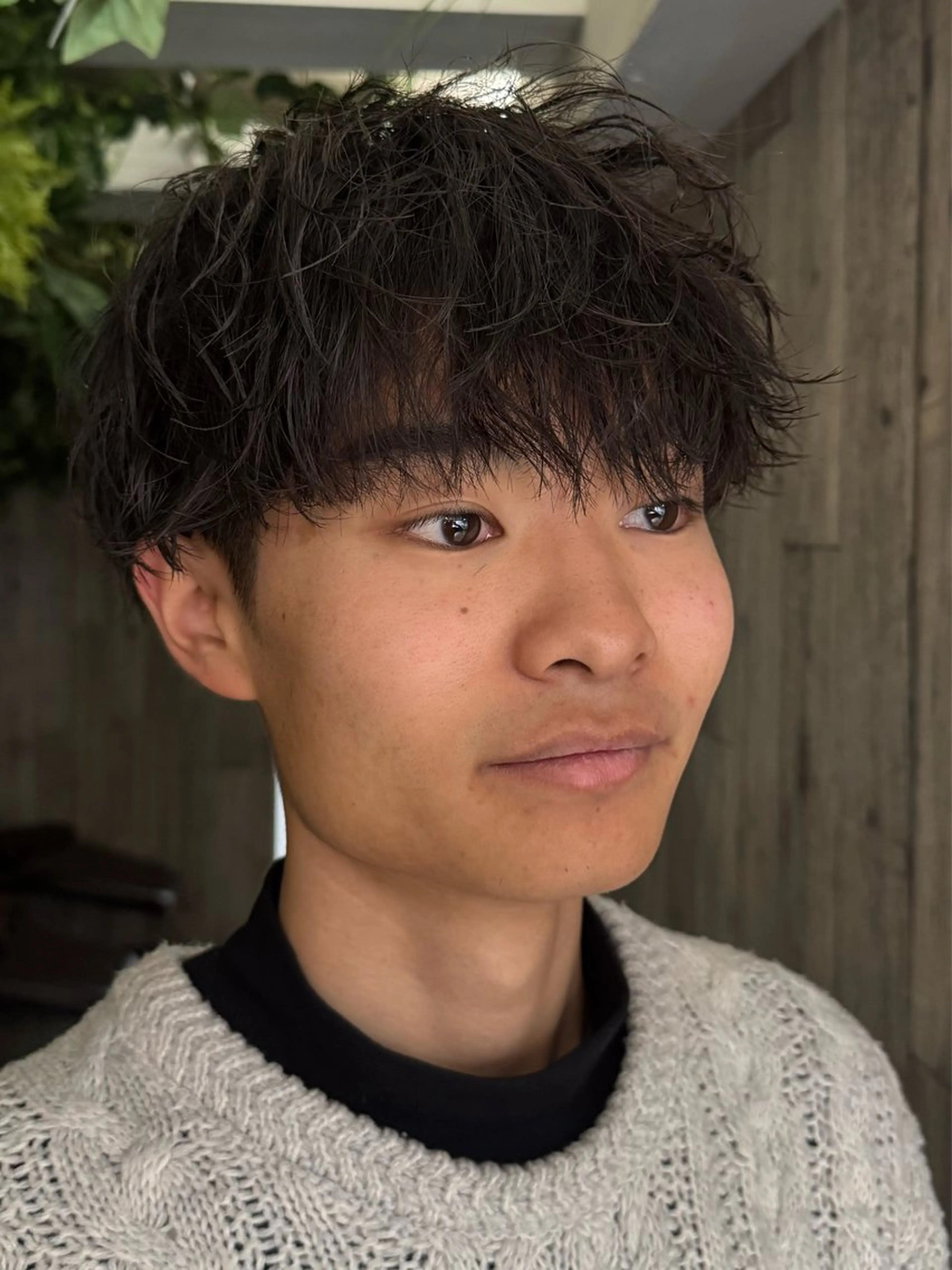 パーマ メンズ メンズパーマ カット パーマ REBECCA 宮崎伊玖のヘアスタイル