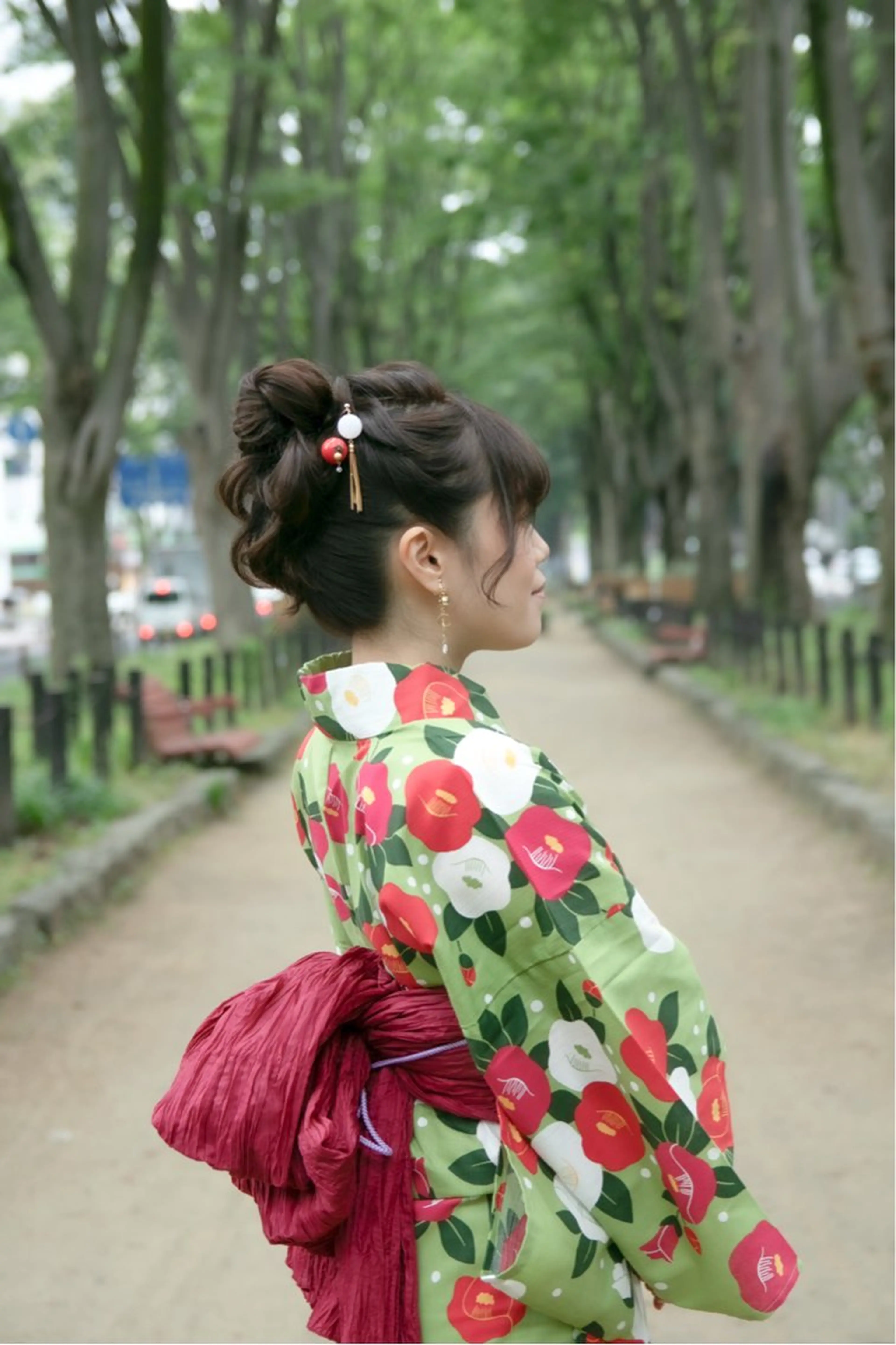 ヘアアレンジ お団子ヘア 浴衣 着付け 繁華街のヘアメさん/ 麻貴のヘアスタイル