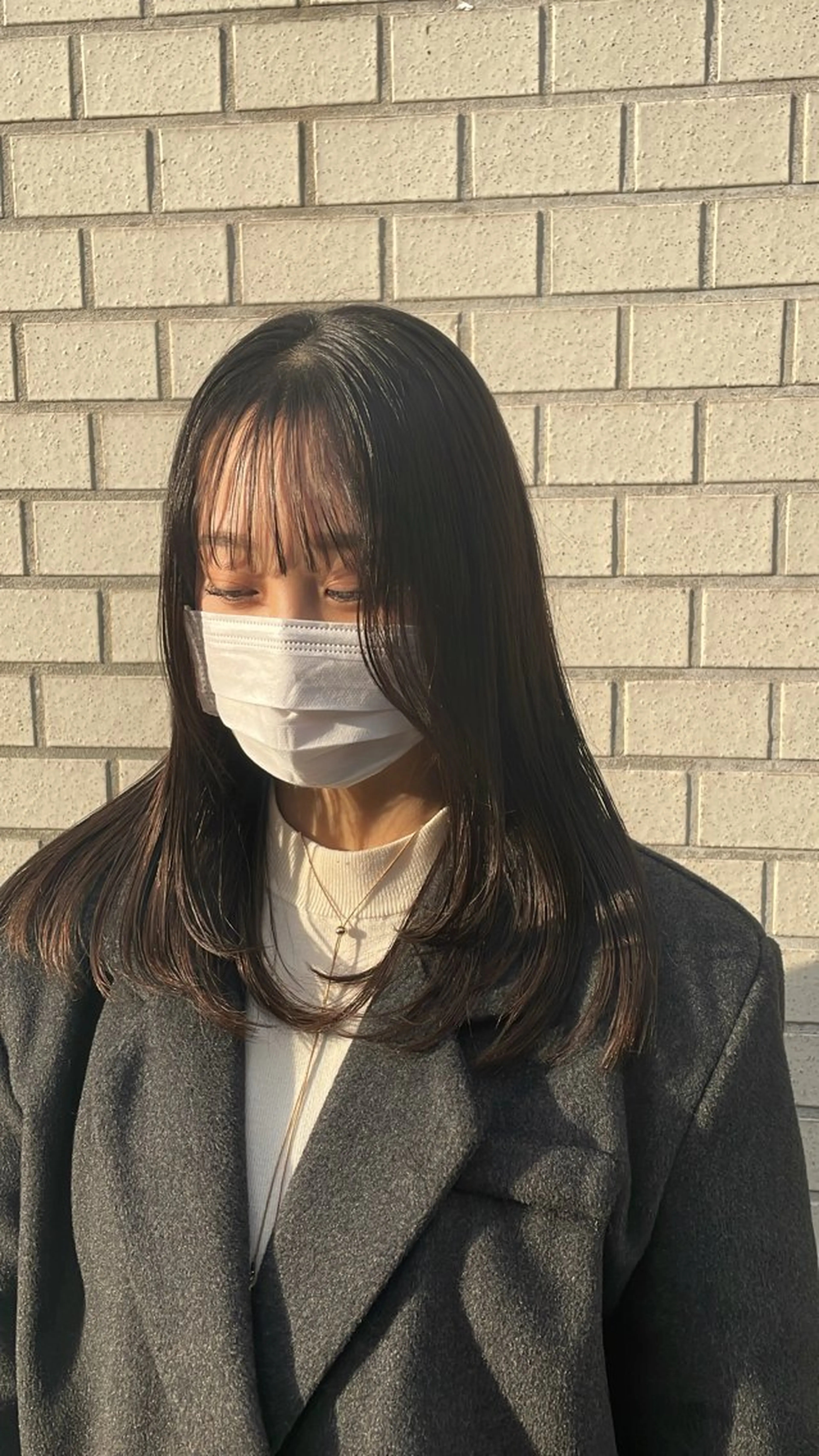 セミロング カラー パーマ ヘアアレンジ ERINA/レイヤー /梅田のヘアスタイル