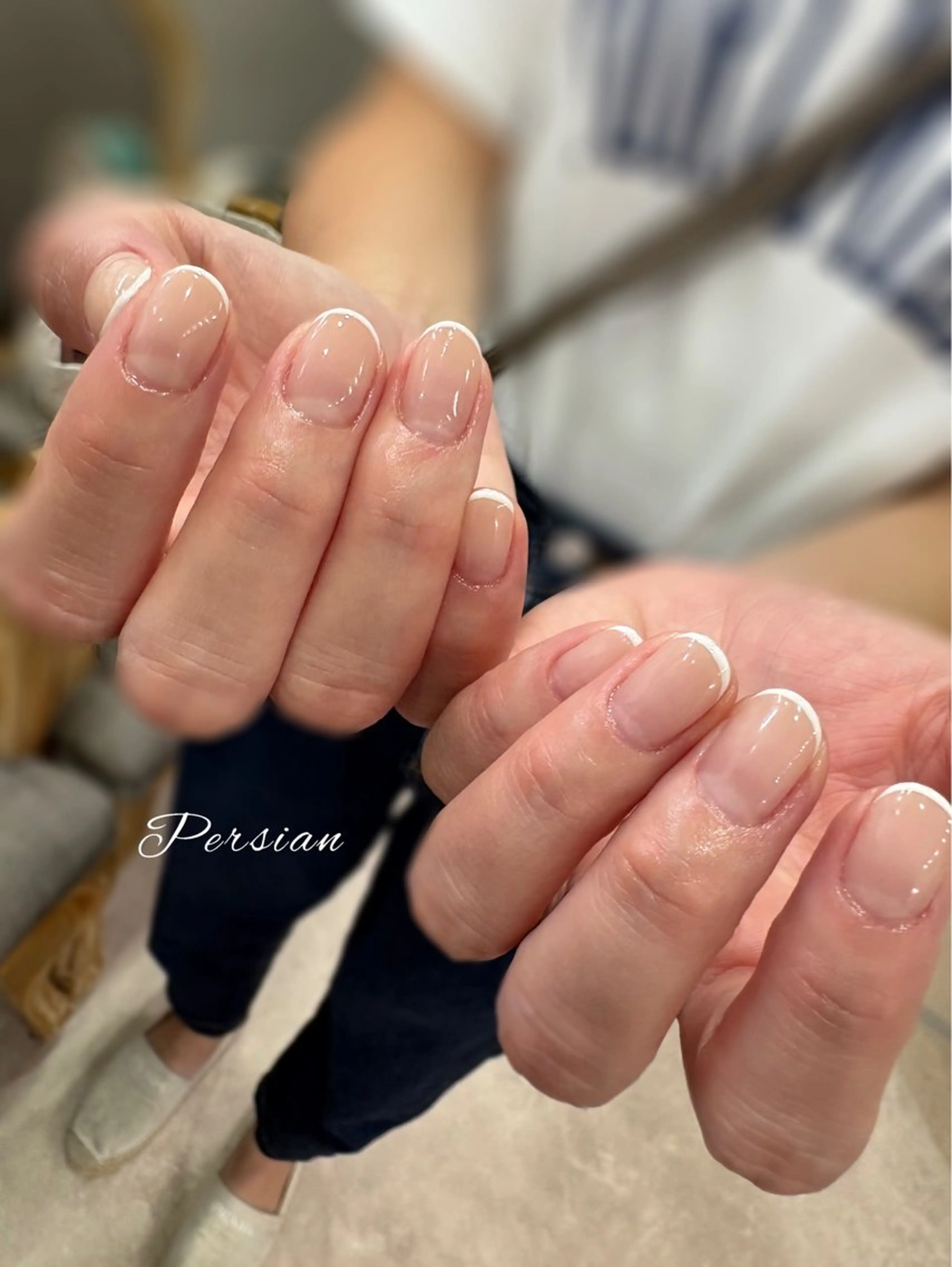 ネイル フレンチネイル グラデーション Persian SHIORIのネイルデザイン