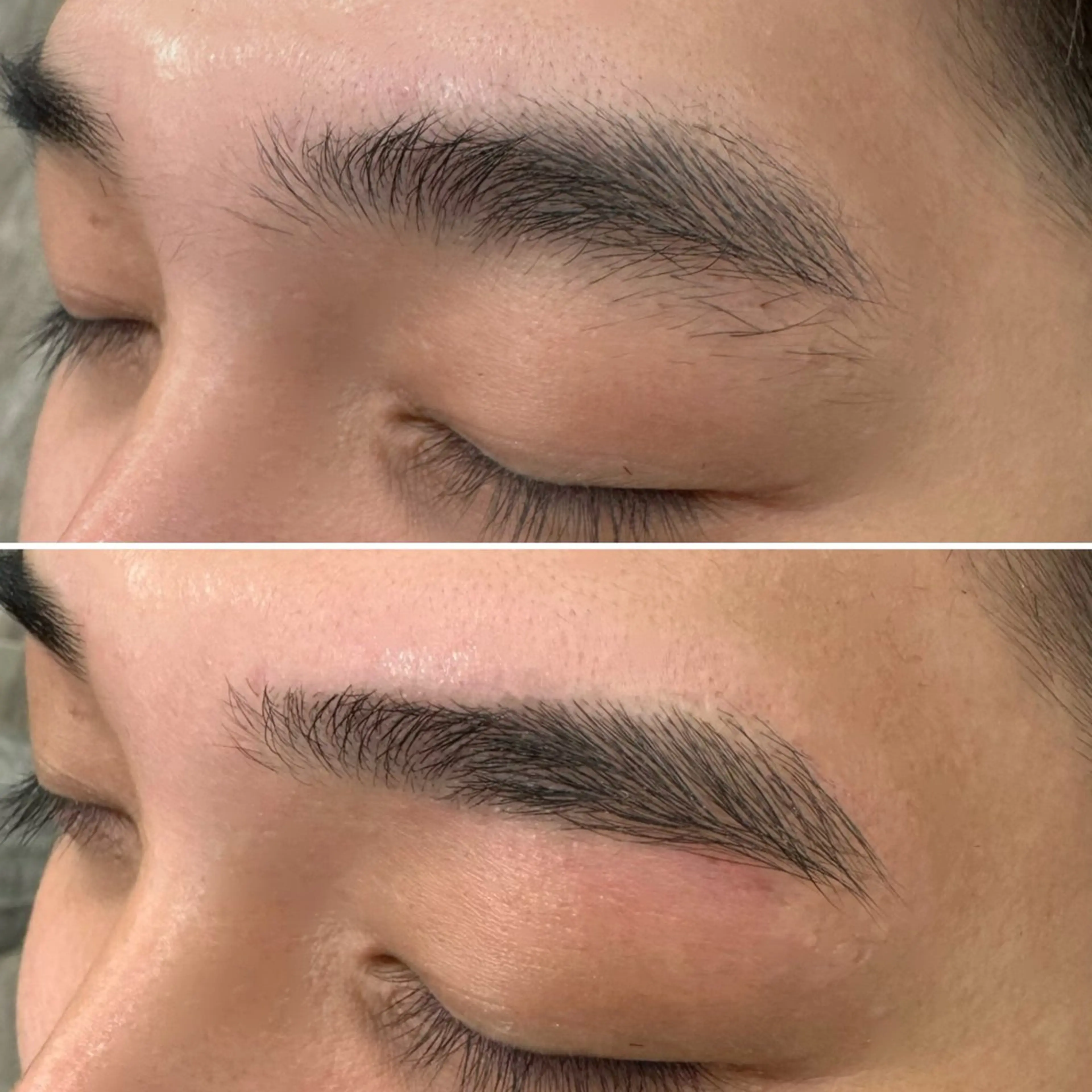 メンズ アイブロウ ワックス脱毛 眉カット "PEPPU "所属・🌈推し色派手髪 ハイトーンShinのヘアスタイル