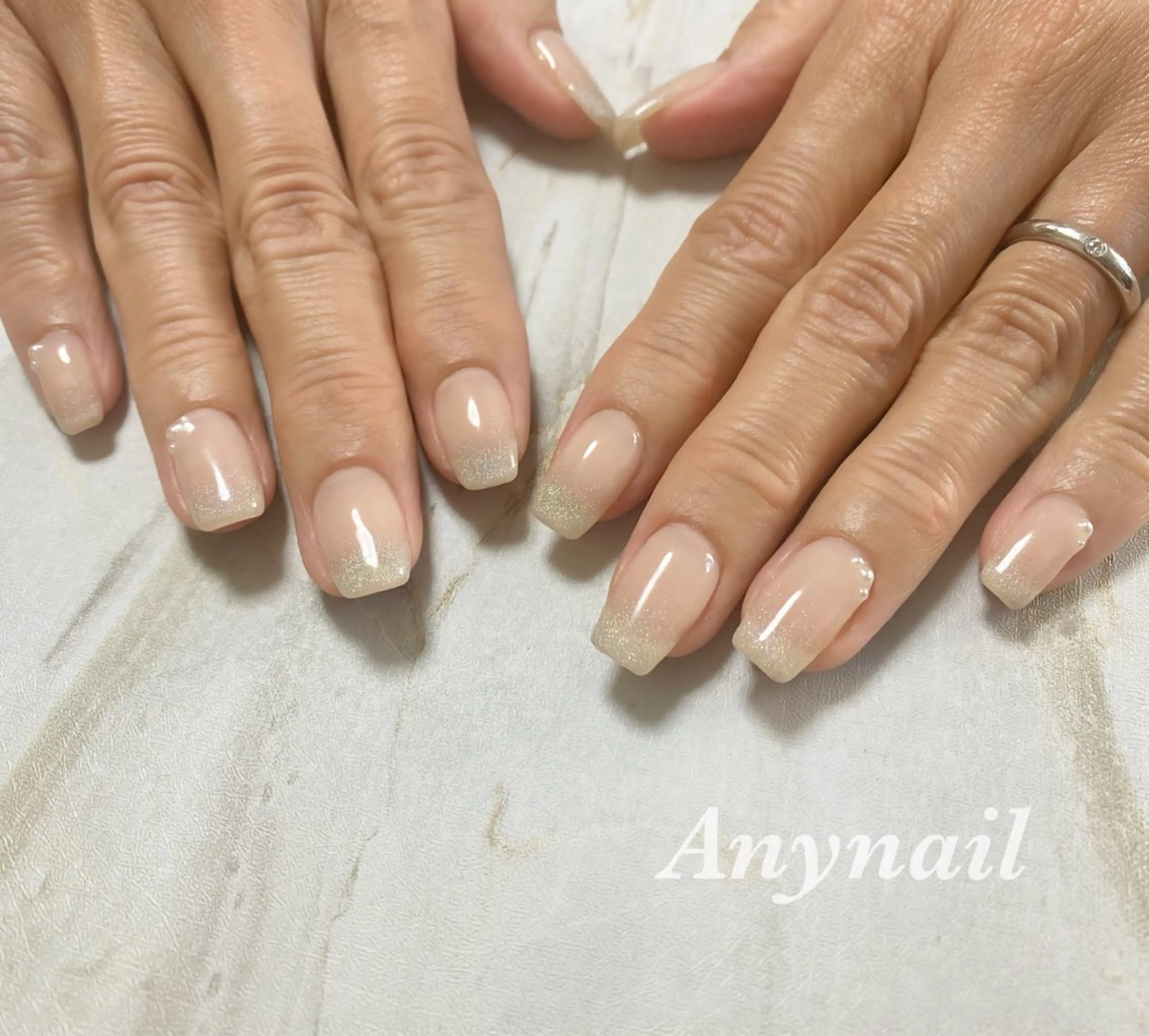 ネイル ブルー マグネットネイル 岩澤 恵子のネイルデザイン