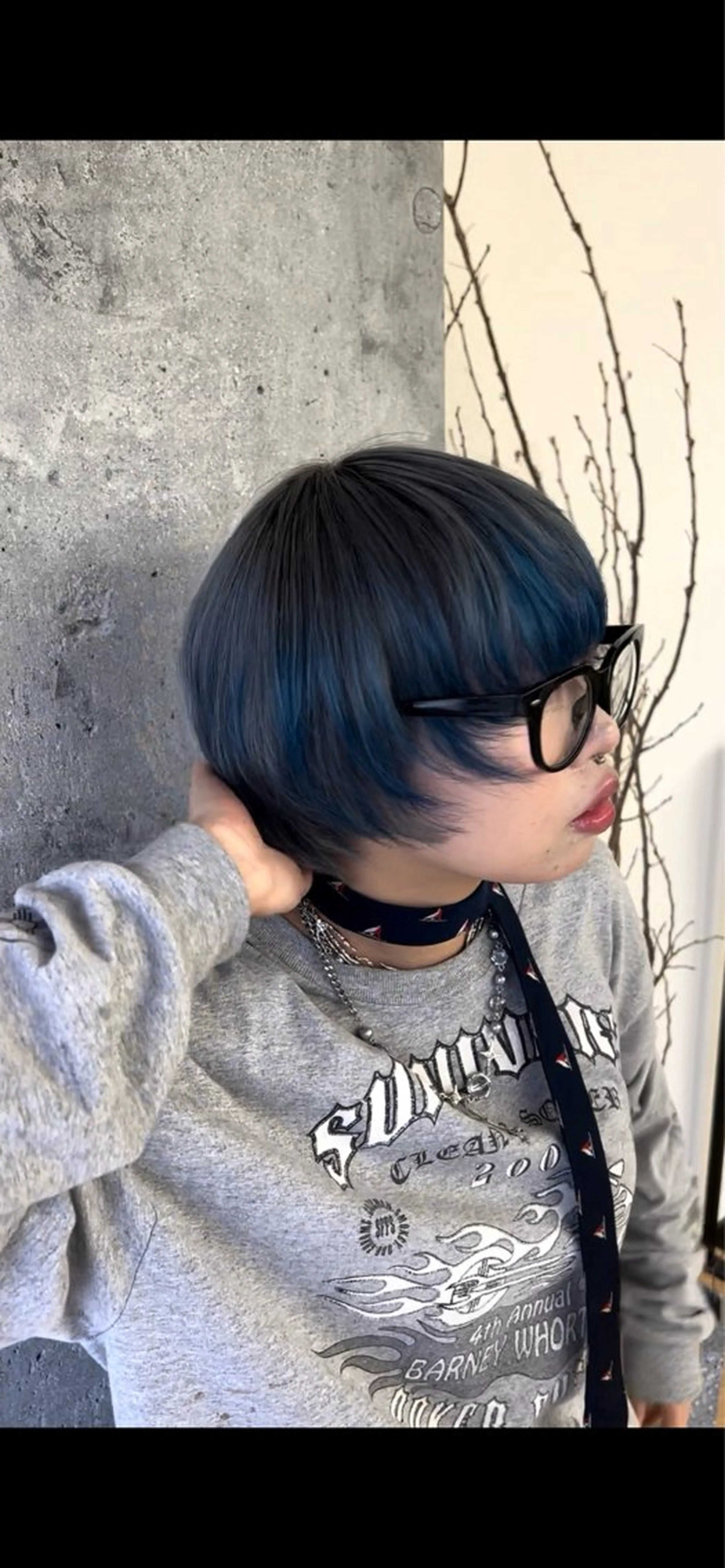 ショート カラー ブルーカラー デザインカラー 仙台/透明感カラー /chihiroのヘアスタイル
