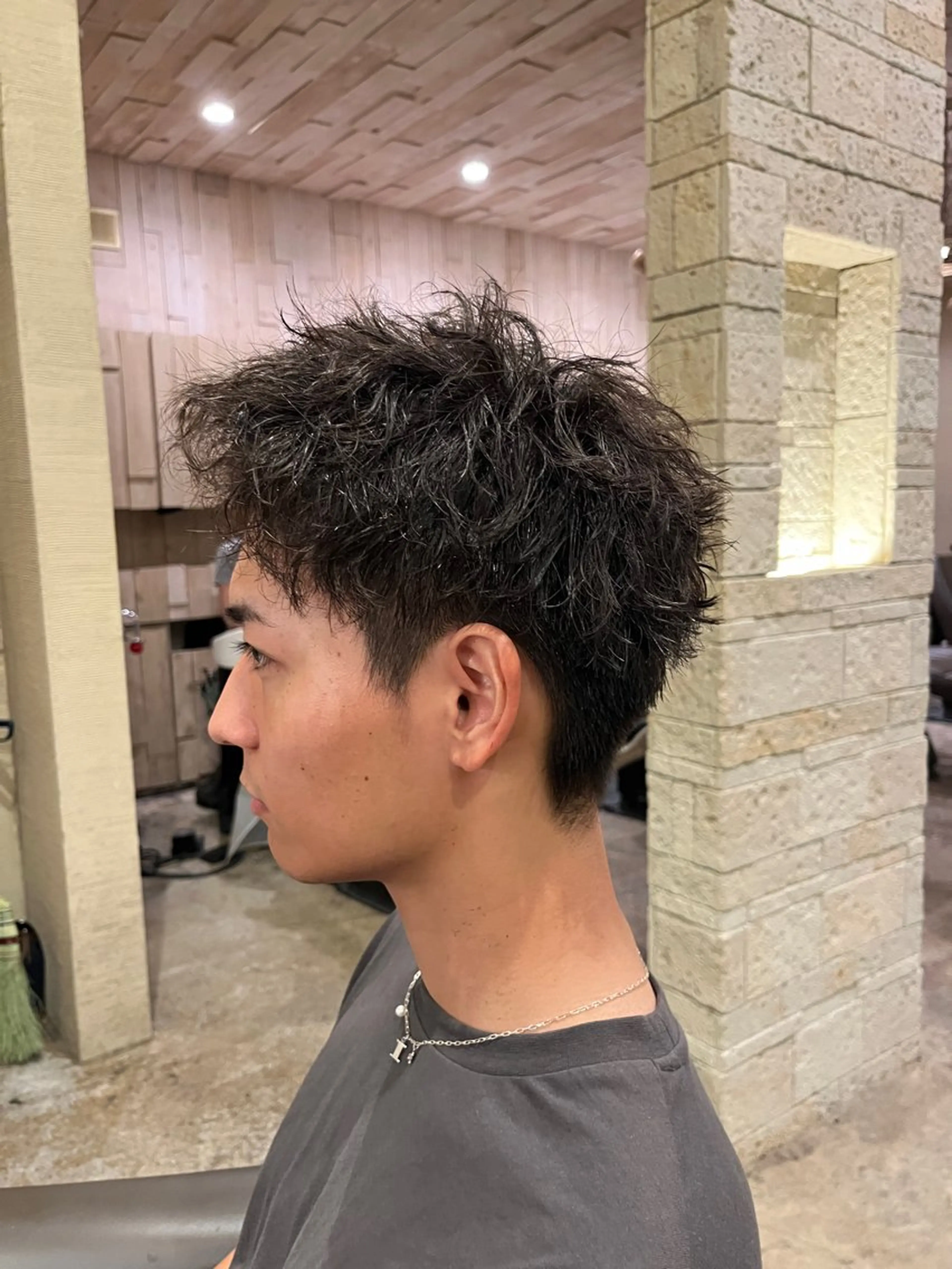 パーマ メンズ 艶カラー/メンズ パーマ/伊藤愛麻のヘアスタイル